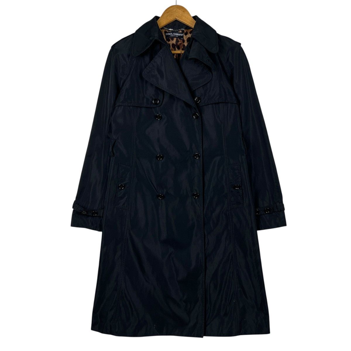 Dolce & Gabbana 🔥 Dolce & Gabbana Double Breast Trenchcoat Leopard lining Size S / US 4 / IT 40 - 8 Thumbnail