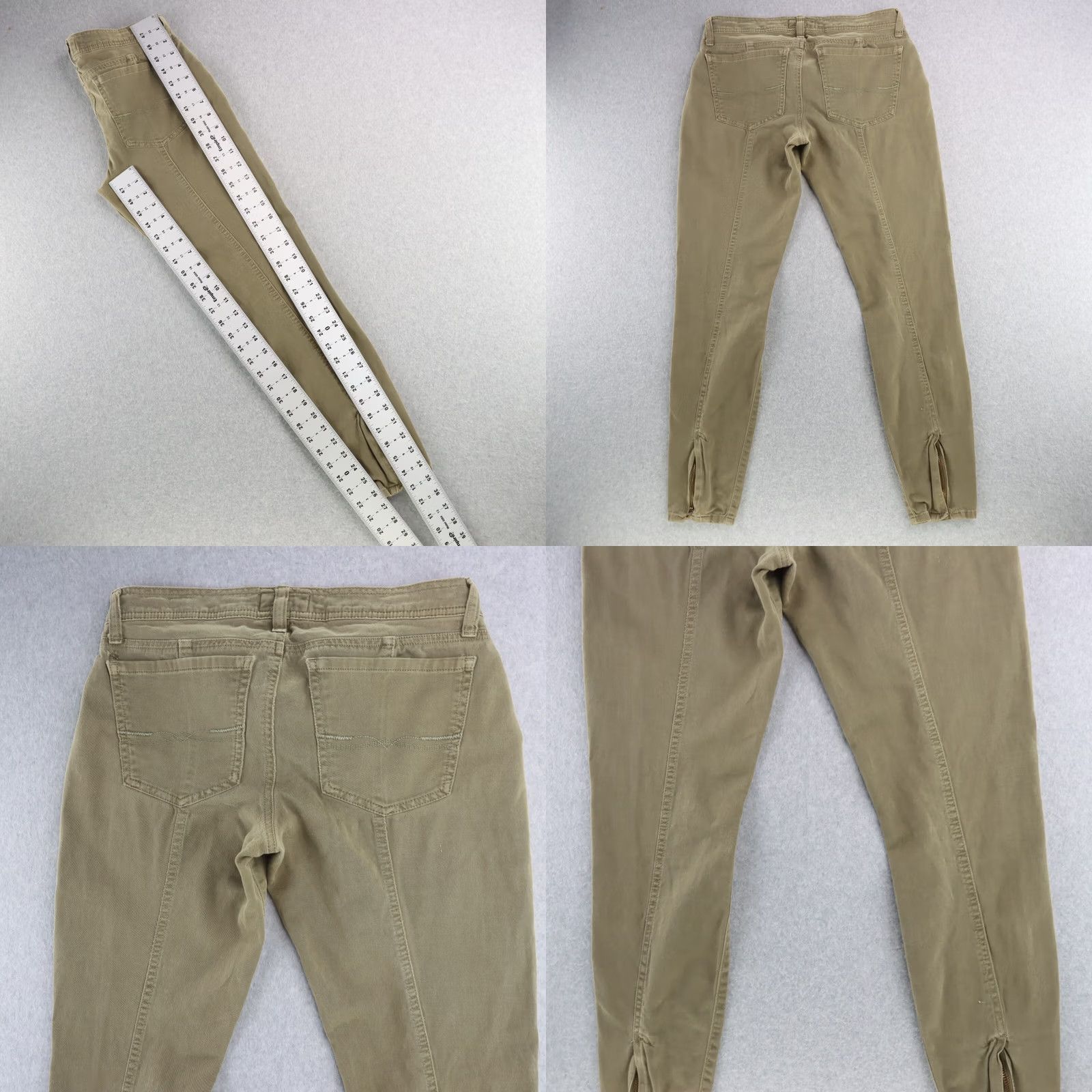 Lucky Brand Lucky Brand Women Pants Cargo Military Green Stretch Cotton Blend Size 4/27 Tapered Shoes: N/A Size 27" / US 4 / IT 40 - 8 Thumbnail