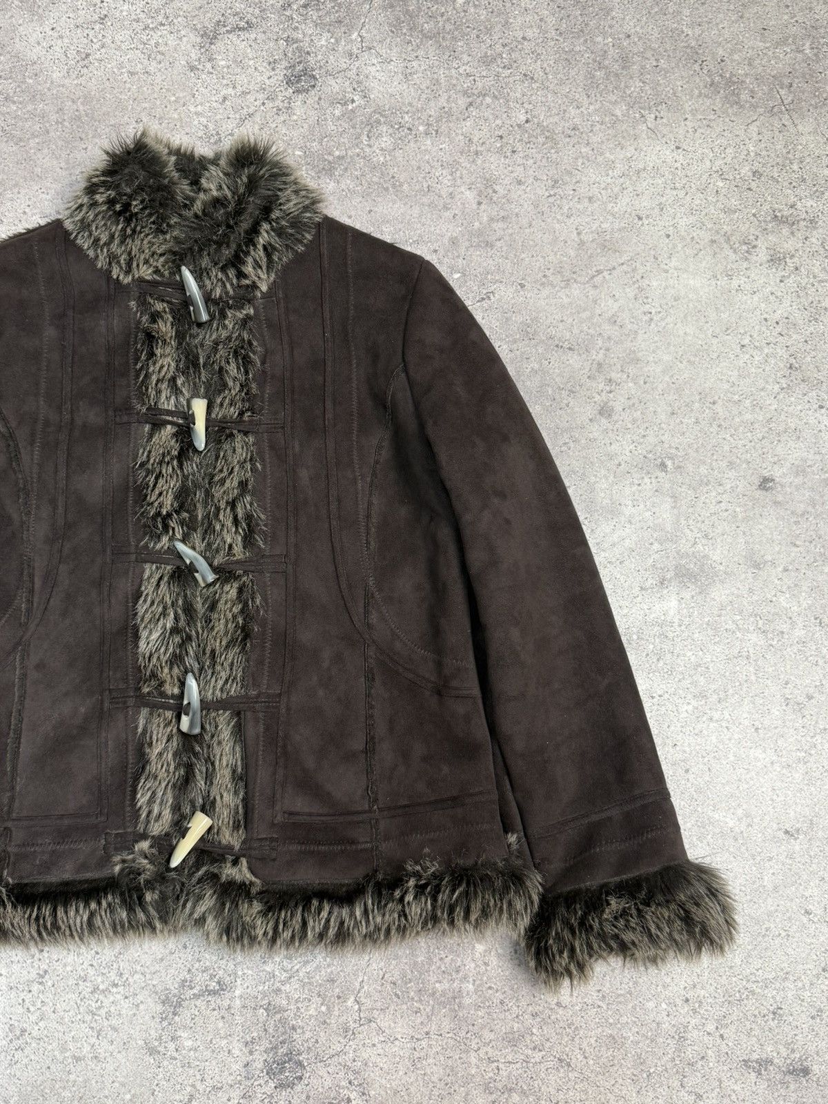 Schott Vintage If Six Was Nine Style Fur Rabbit Cropped Jacket 00s Size US M / EU 48-50 / 2 - 6 Thumbnail