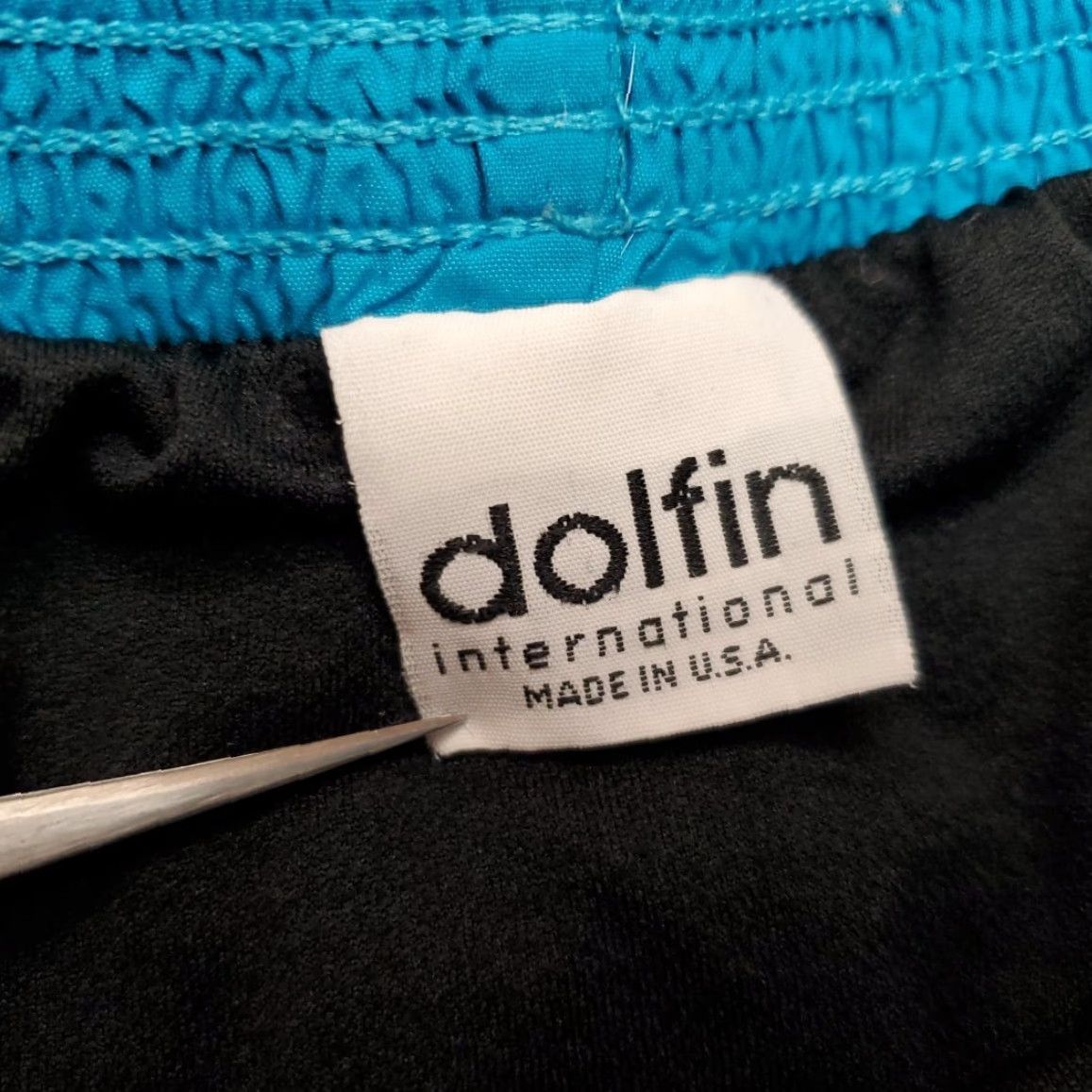 Vintage VINTAGE Dolfin Shorts Womens Large Blue Lined Swim Suit Trunks 70s Made in USA Size 36" / US 14 / IT 50 - 3 Thumbnail