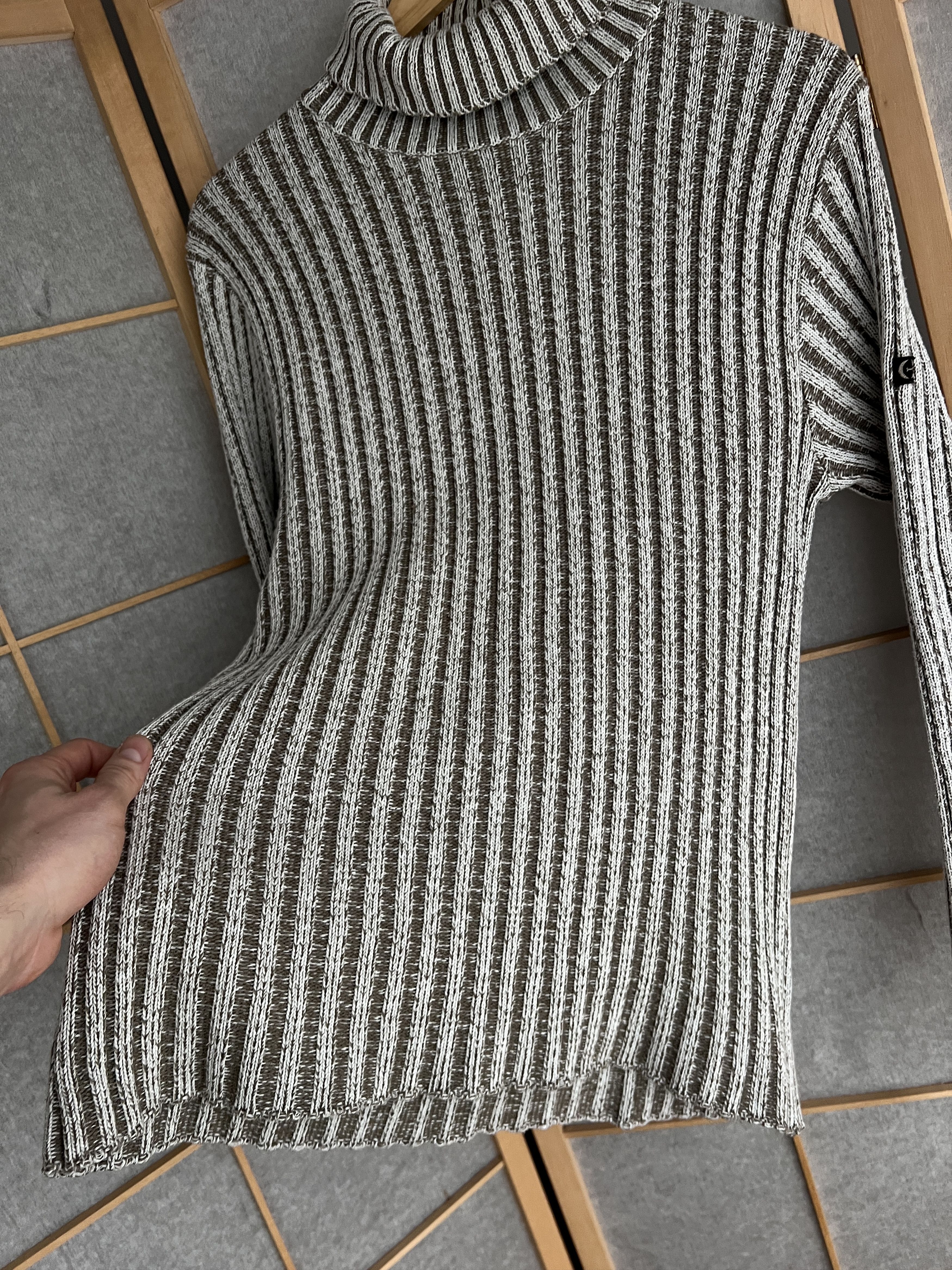 Diesel VTG 90s y2k opium japanese ribbed knit turtleneck sweater Size US M / EU 48-50 / 2 - 7 Thumbnail