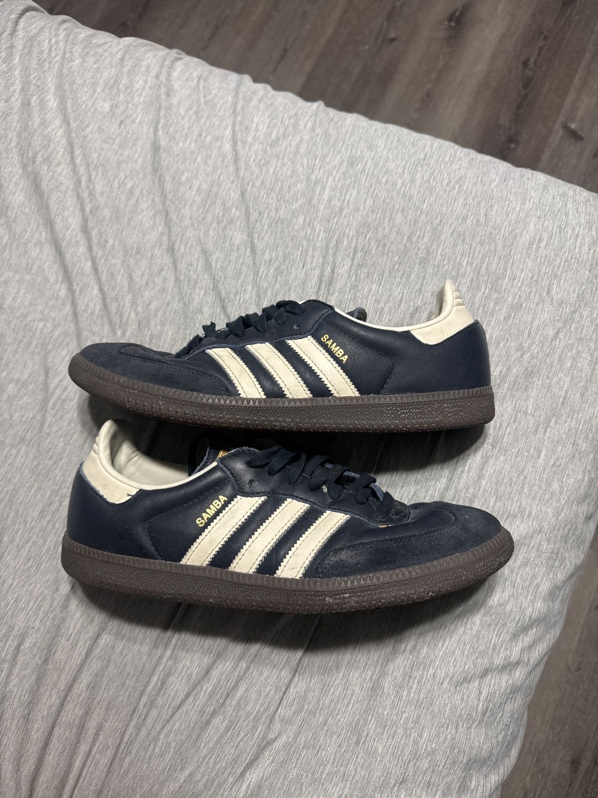 Adidas Adidas Samba Navy Blue Size US 10 / EU 43 - 7 Thumbnail