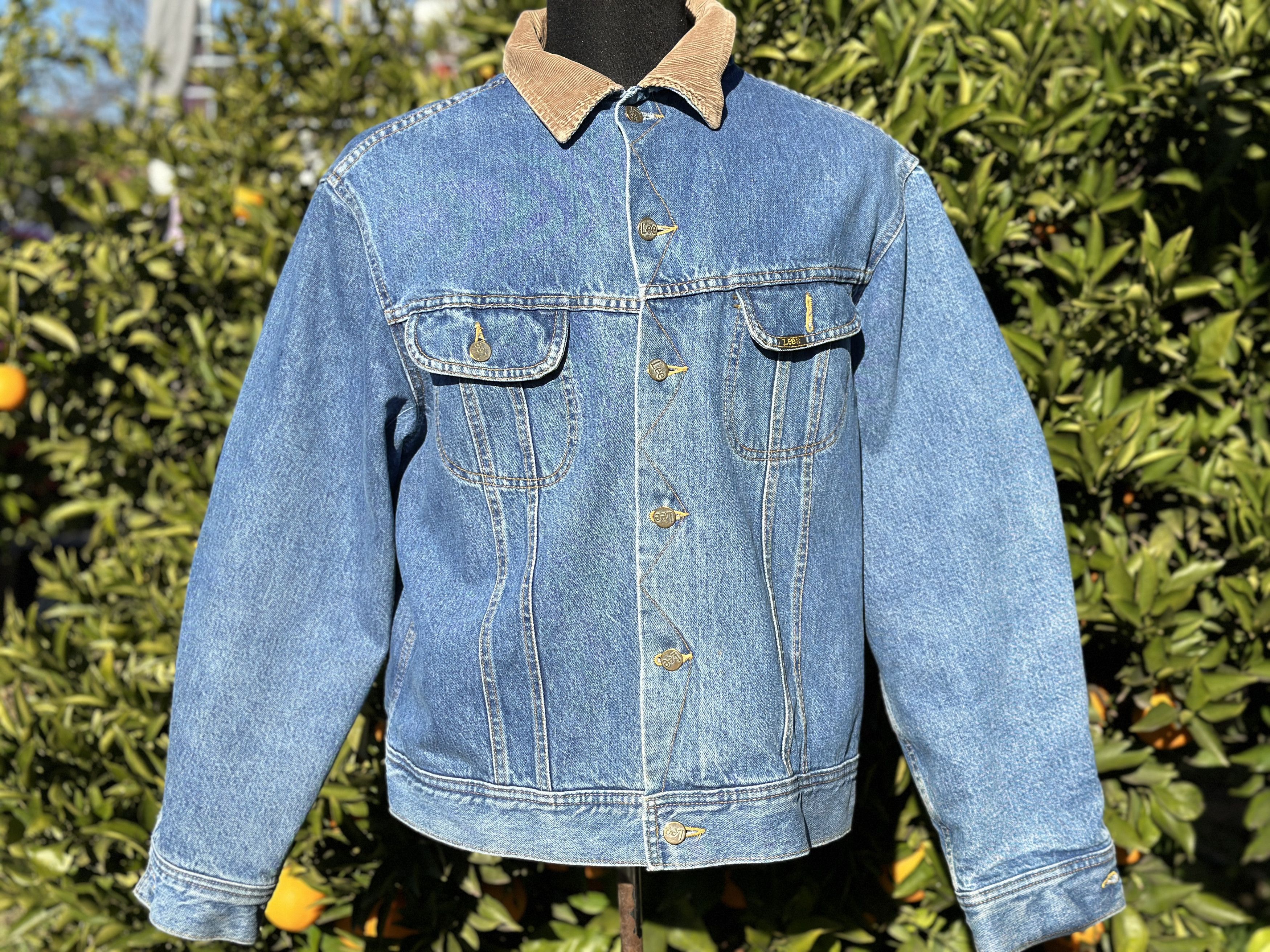 Lee 80s Lee Storm Rider 101 Flannel Bomber Jeans Jacket Size 46 Size US S / EU 44-46 / 1 - 1 Thumbnail