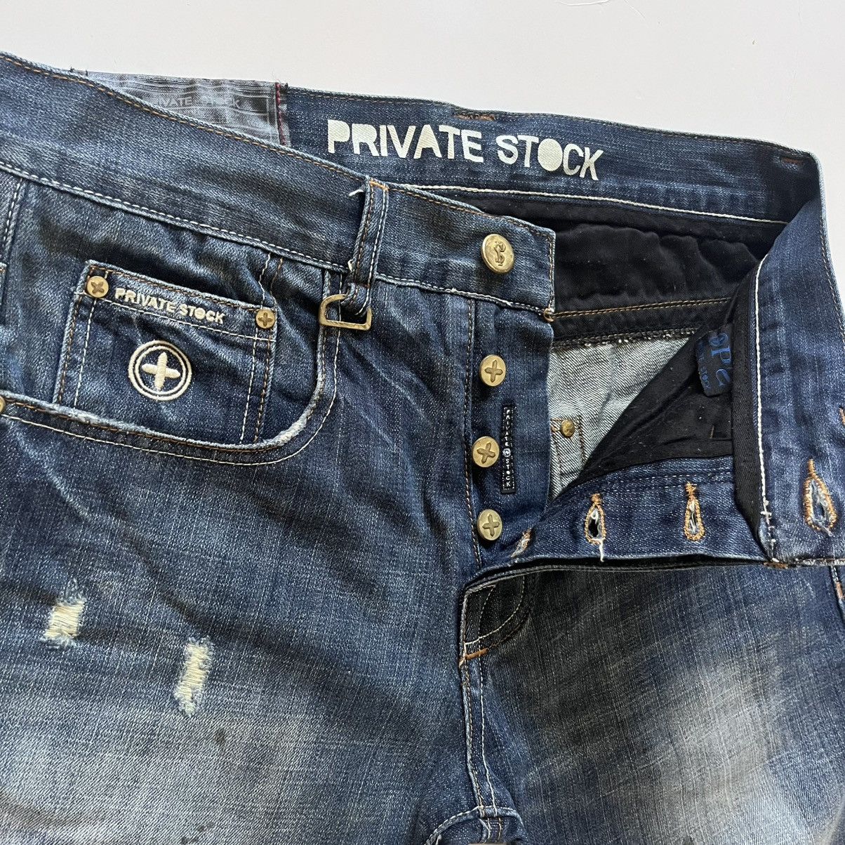 Other Private Stock OPS Jeans Men’s 32x32 Rare Distressed Denim Size US 32 / EU 48 - 5 Thumbnail