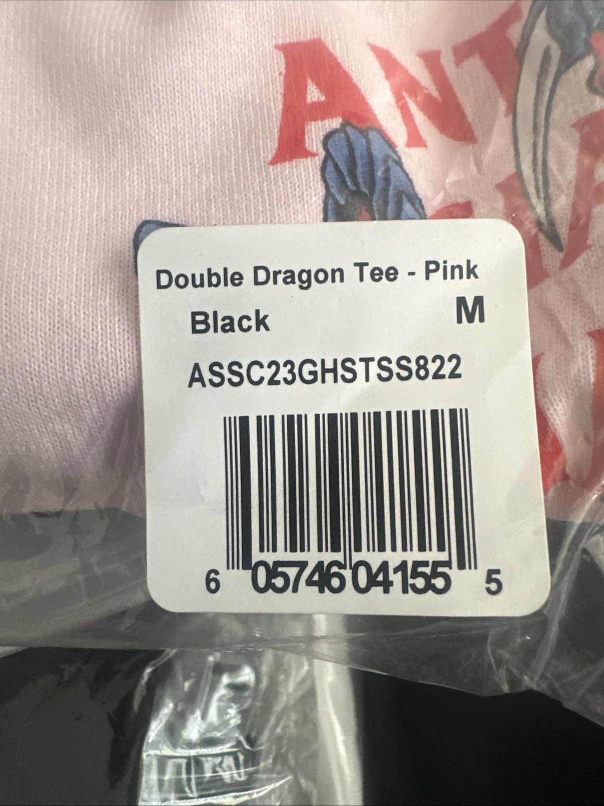 Anti Social Social Club Anti Social Social Club Double Dragon Tee Pink/Black Size M Size US M / EU 48-50 / 2 - 6 Thumbnail
