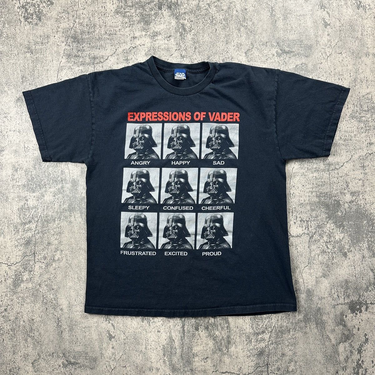 Star Wars × Vintage Vintage Expressions of Darth Vader Star Wars T Shirt Size US L / EU 52-54 / 3 - 1 Thumbnail