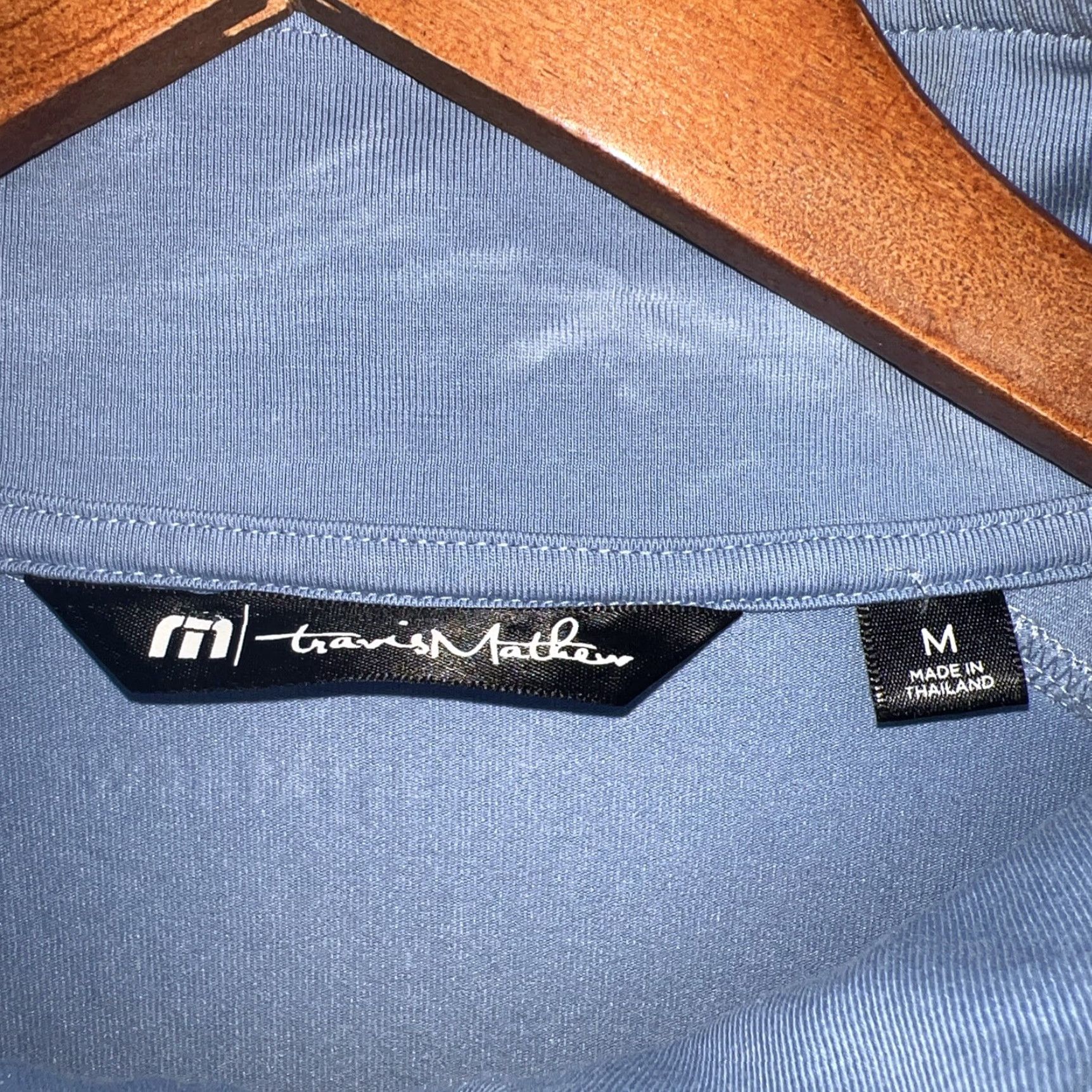 TravisMathew TRAVIS MATHEW Blue Half-Zip Pullover Mens Regular Size M Activewear Size US M / EU 48-50 / 2 - 4 Thumbnail