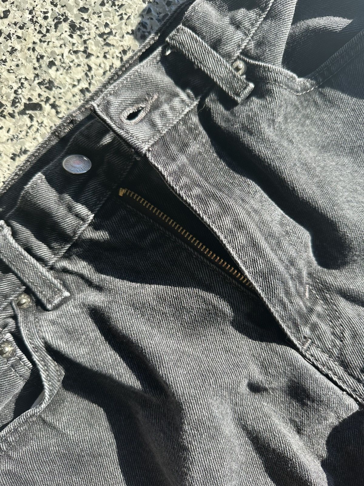 Levi's Black Levi’s 505 Denim Jeans Size US 33 - 3 Thumbnail