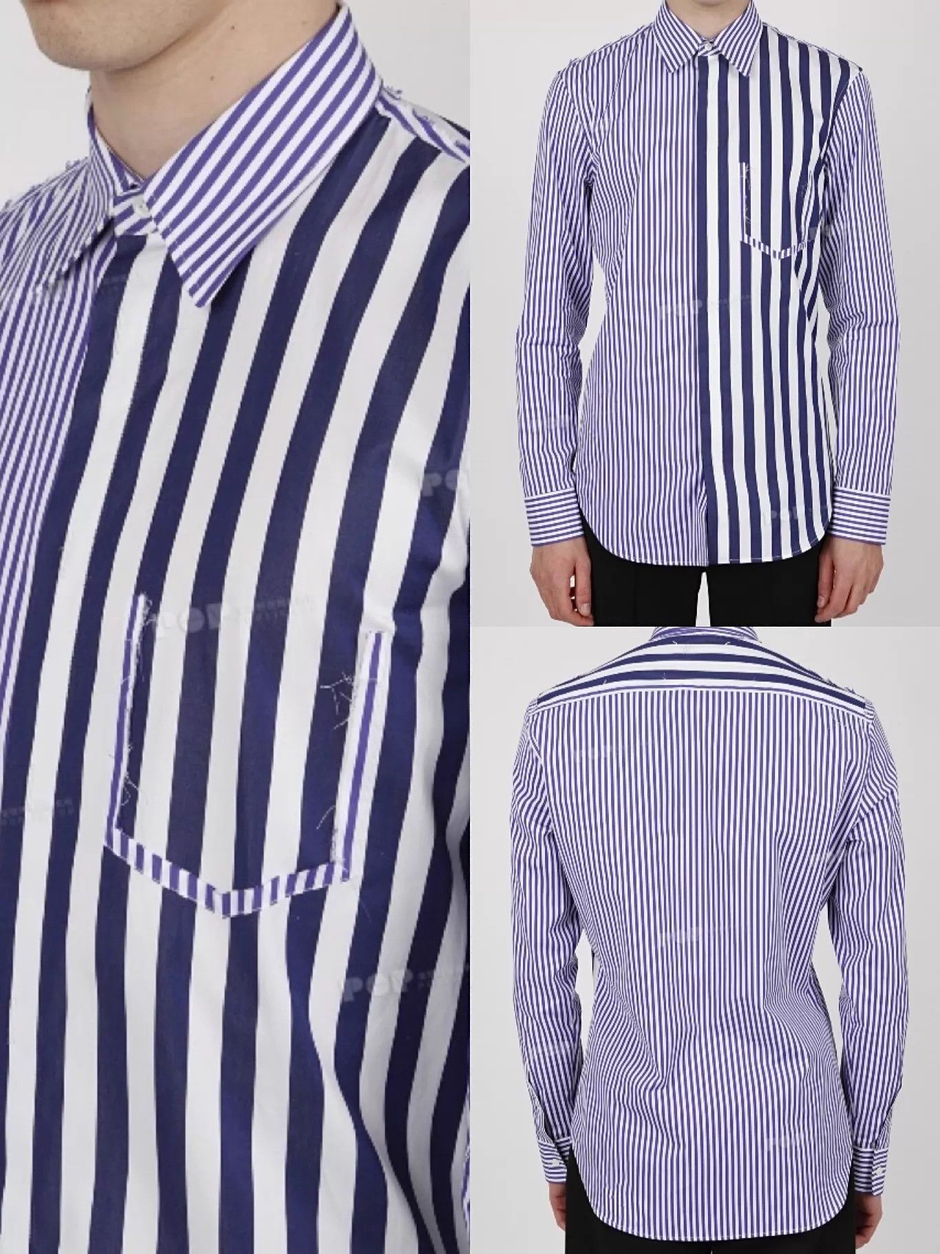Maison Margiela Maison Margiela S/S19 Cat Whisker Striped Shirt 39 Size US M / EU 48-50 / 2 - 8 Thumbnail