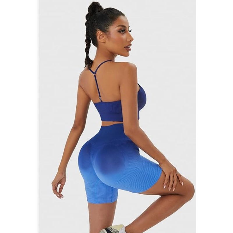 The Unbranded Brand 2 Workout Outfits Set 4pc Tank Sport Bra High Waist SMALL Size S / US 4 / IT 40 - 3 Thumbnail