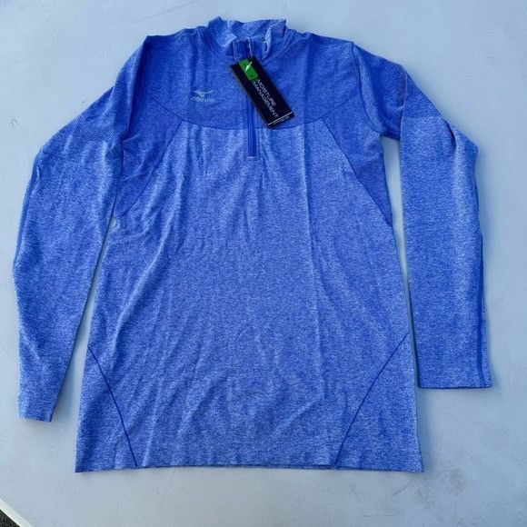 Mizuno NEW MIZUNO WOMEN’S SEAMLESS BLUE JACKET SZ SMALL S Size S / US 4 / IT 40 - 4 Thumbnail