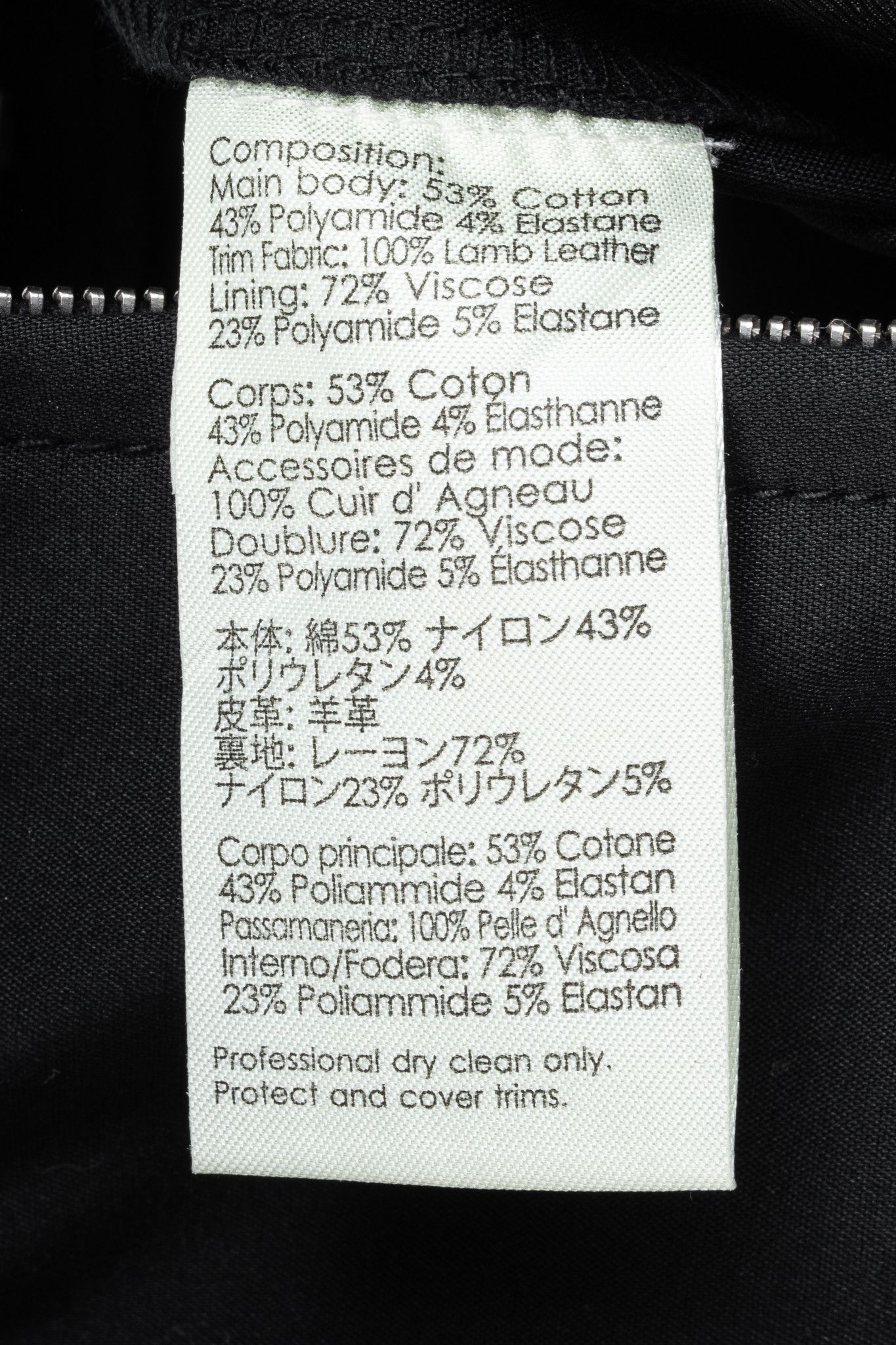 3.1 Phillip Lim 3.1 Phillip Lim PF13 Black Cotton Leather-Trim Skinny Pants Size 26" / US 2 / IT 38 - 10 Thumbnail
