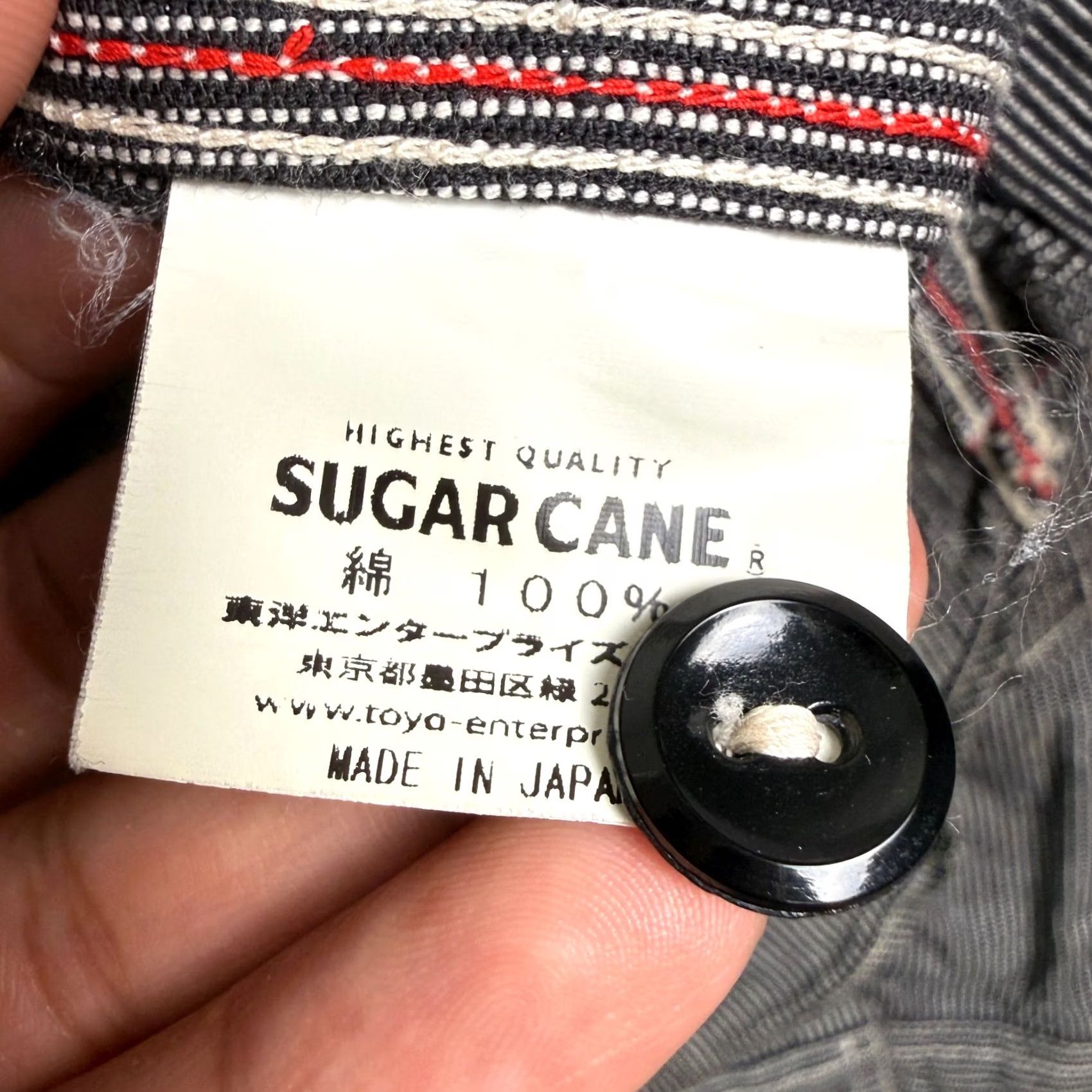 Sugar Cane Sugar Cane Work Shirt Mens M Black Long Sleeve Jean Pockets Chambray Cord Size US M / EU 48-50 / 2 - 4 Thumbnail