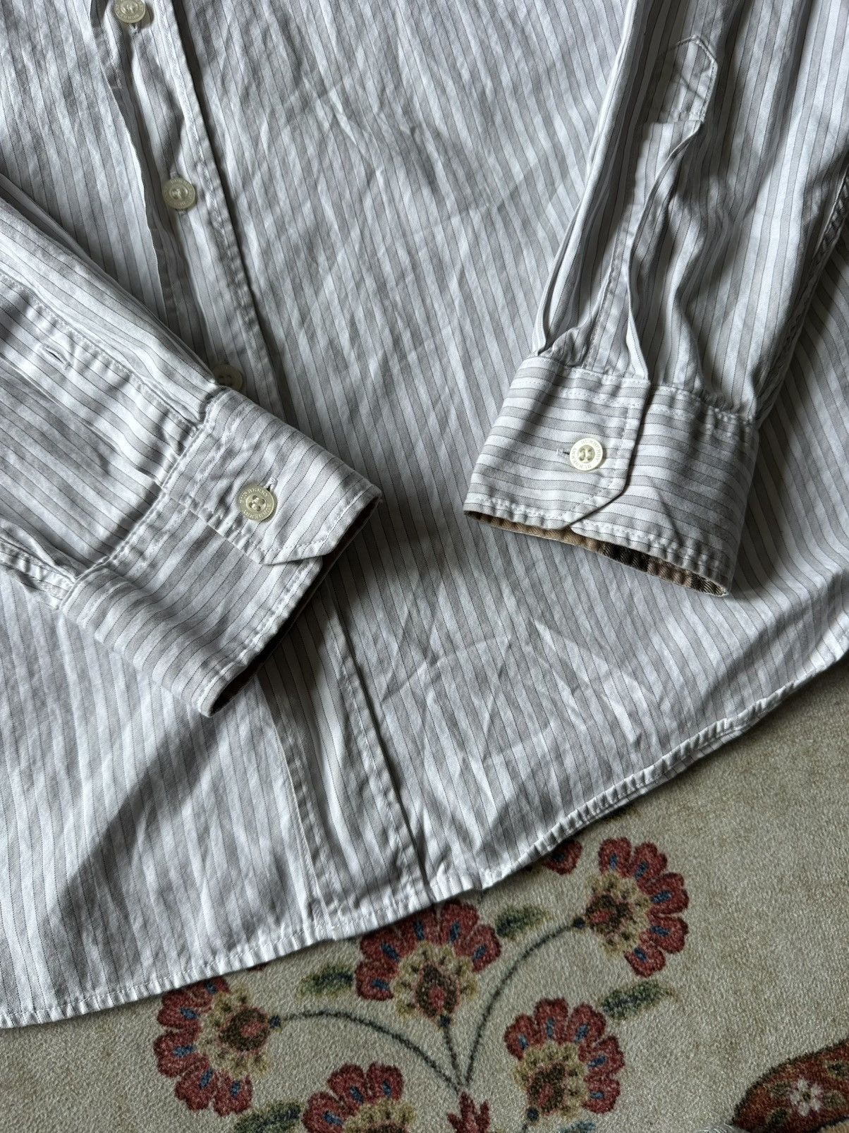 Burberry Burberry Brit Stripe Nova Check Shirt Size US M / EU 48-50 / 2 - 4 Thumbnail