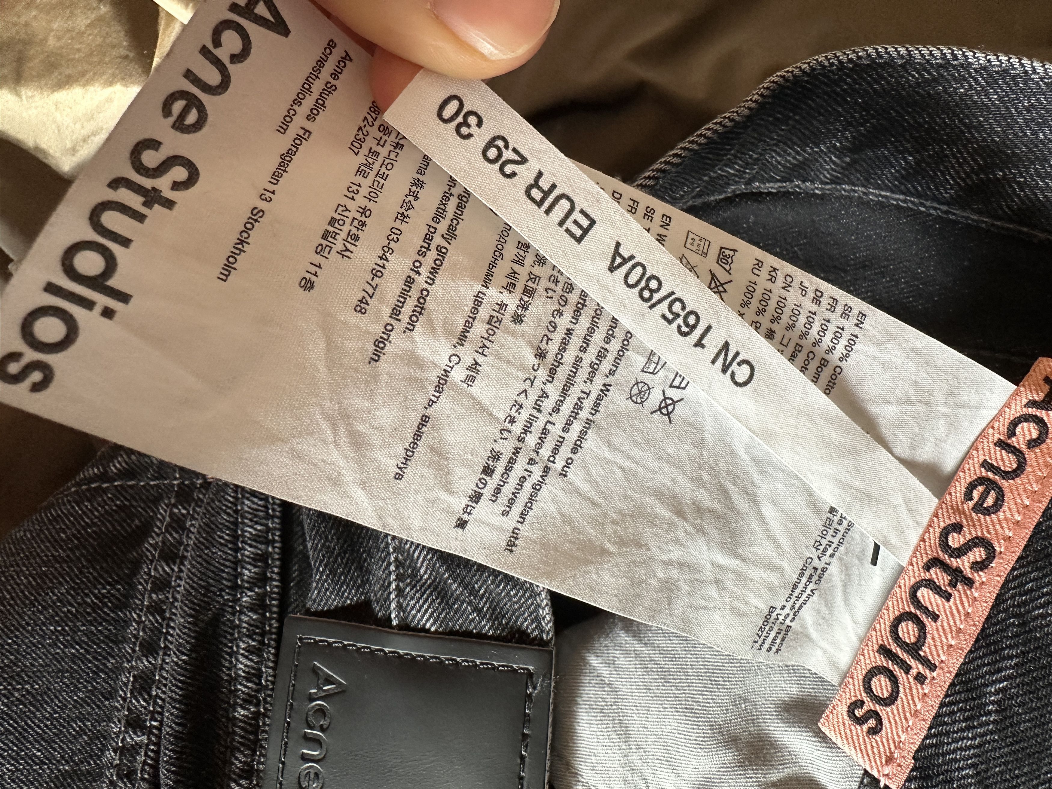 Acne Studios Acne Studios 1996 Vintage Black Jeans Size US 29 - 4 Thumbnail