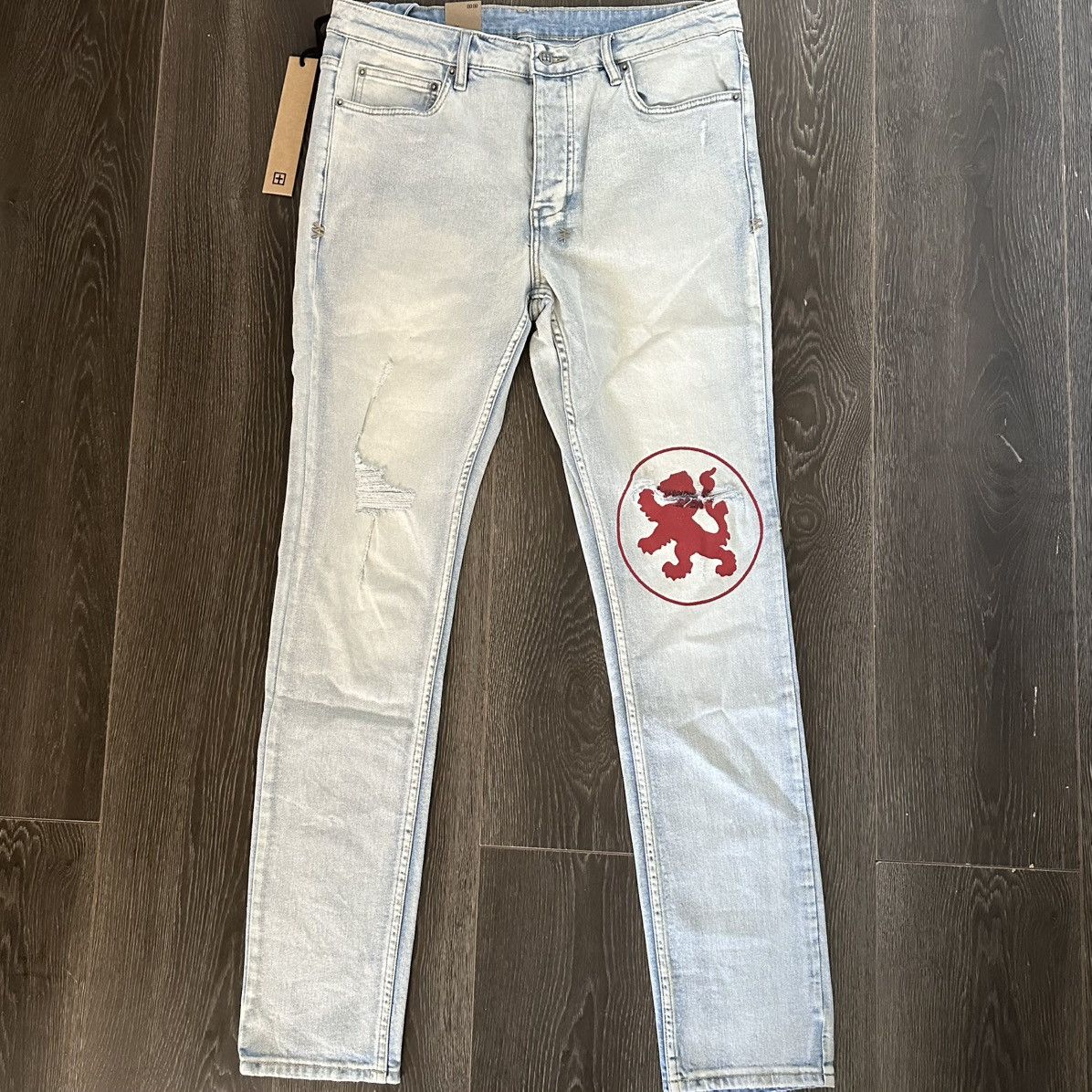 Ksubi Ksubi Chitch Lion Light Blue Denim Jeans Size 34 NEW Size US 34 / EU 50 - 2 Thumbnail