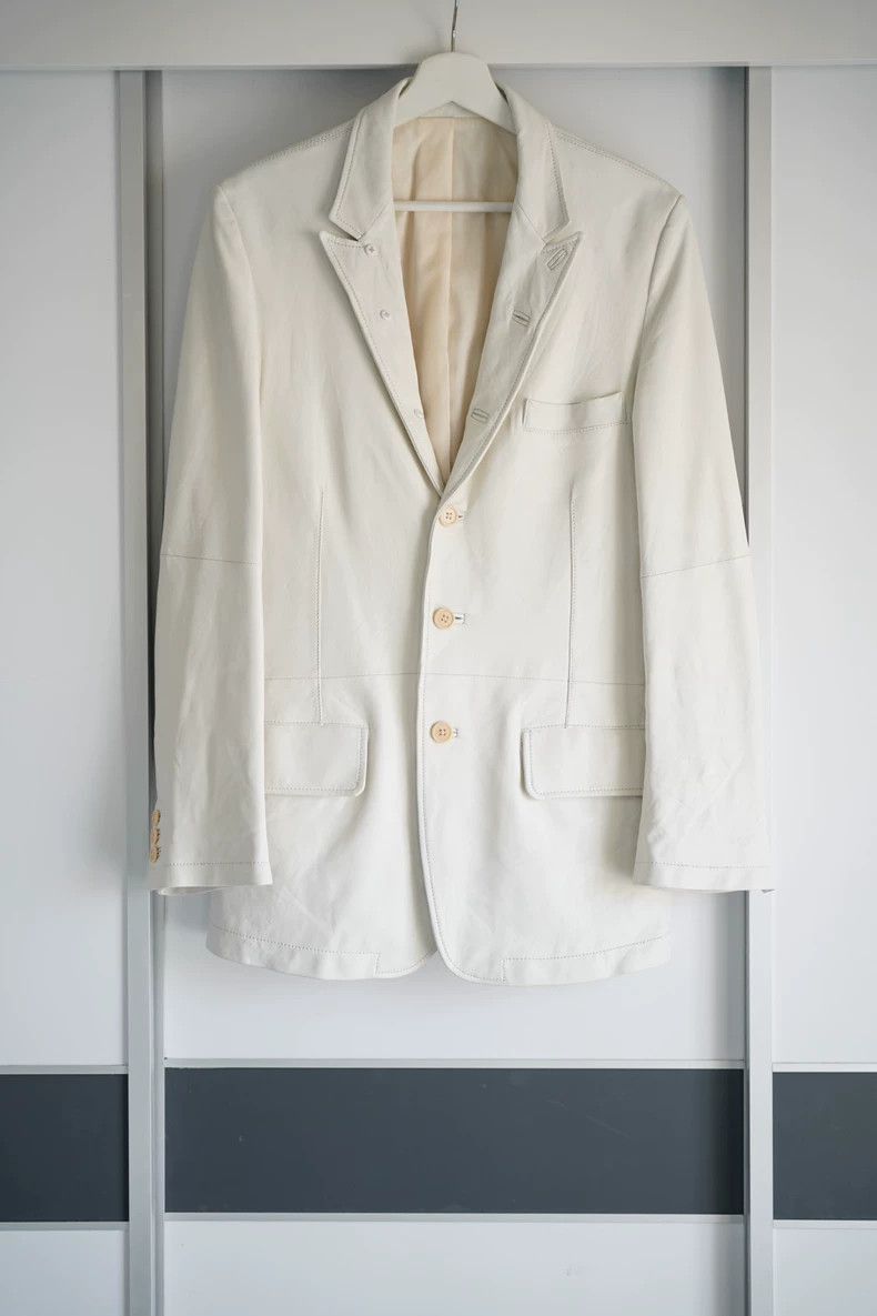 Yohji Yamamoto Yohji Yamamoto 10ss bankruptcy sheepskin suit leather jacke Size US M / EU 48-50 / 2 - 1 Thumbnail