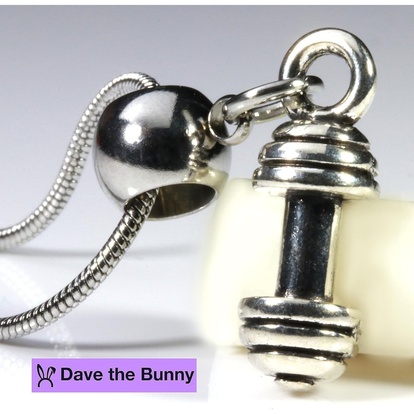 & Other Stories Dumbbell Necklace Fitness Gym Charm Necklace Pendant Size ONE SIZE - 5 Thumbnail