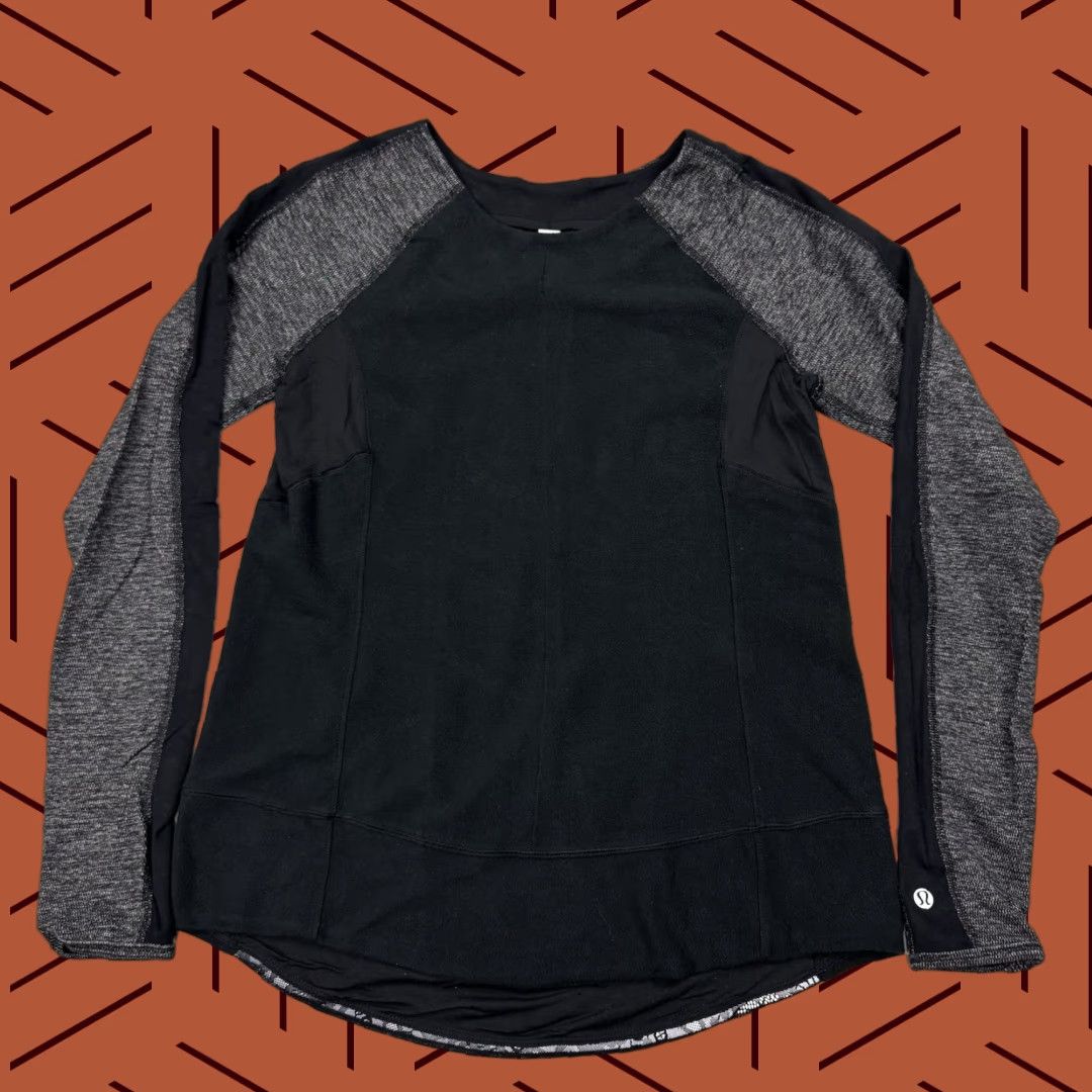 Lululemon LULULEMON BOLD IN THE COLD LONG SLEEVE FLEECE REFLECTIVE LACE RUNNING TOP SZ 6 Size M / US 6-8 / IT 42-44 - 1 Thumbnail