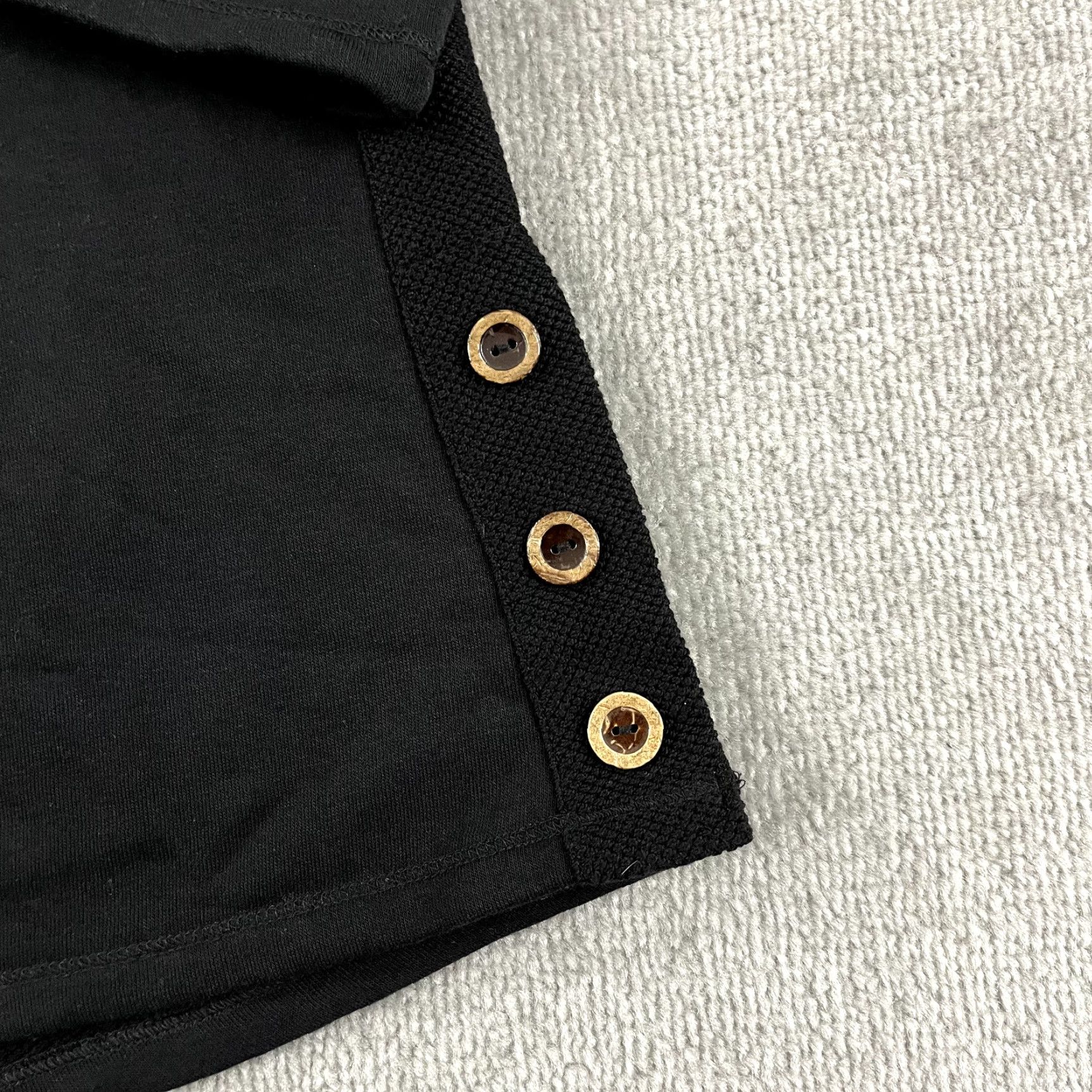 Habitat HABITAT Shirt Womens XS Black Oversized Button Detail Cowl Neck Clothes to Live Size XS / US 0-2 / IT 36-38 - 2 Thumbnail