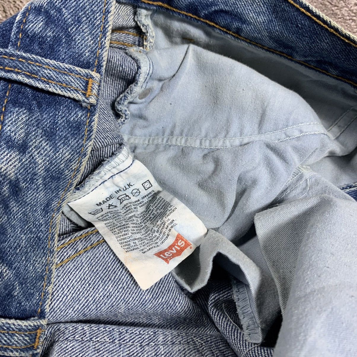 Vintage Vintage 90s Levis Baggy Wide Leg Faded Jeans Grunge Logo 36 Size US 36 / EU 52 - 7 Thumbnail