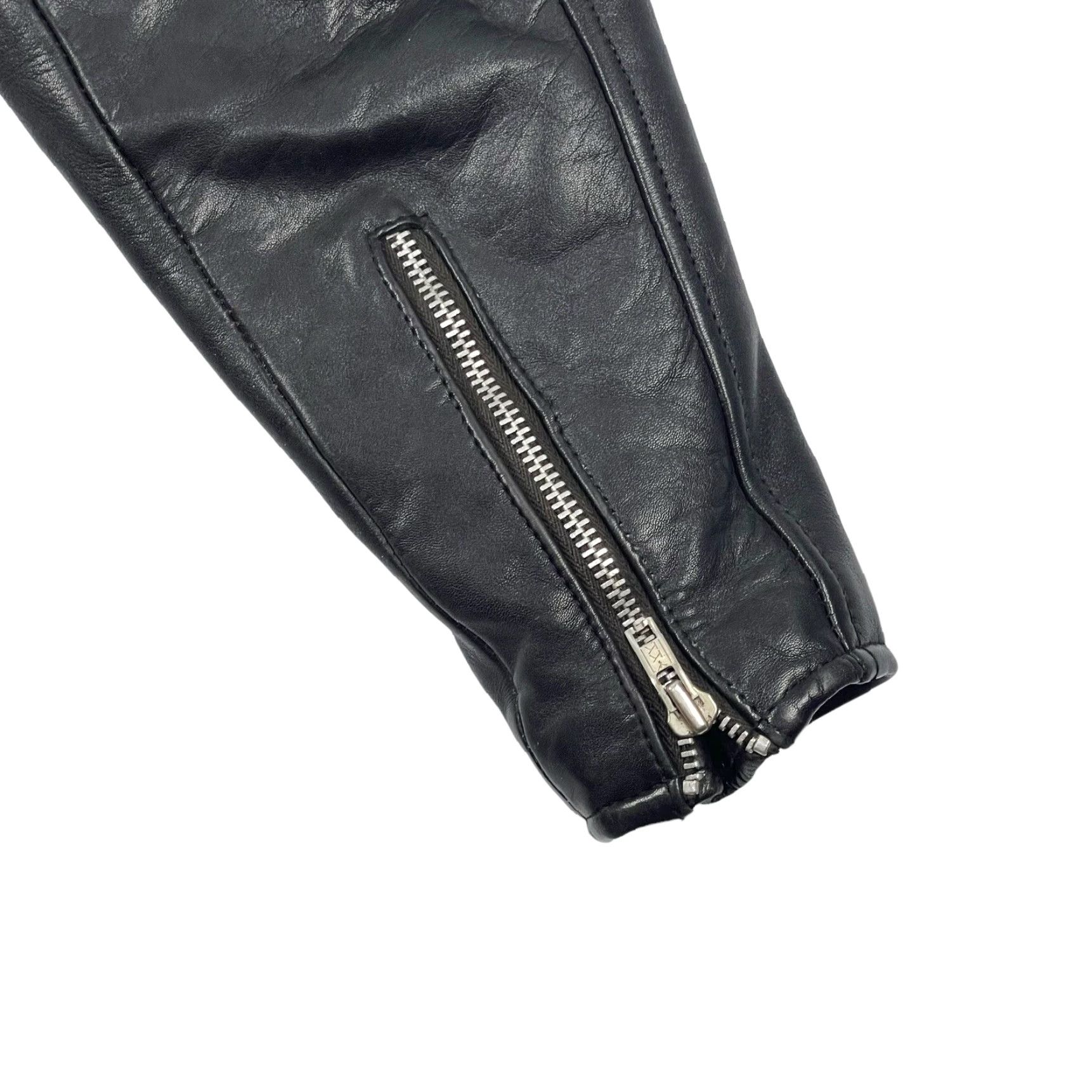 Harley Davidson VINTAGE Harley-Davidson Black Leather Motorcycle Jacket Men’s M Medium 42 Chest Solid Zip Full Collar Pockets Size US M / EU 48-50 / 2 - 6 Thumbnail