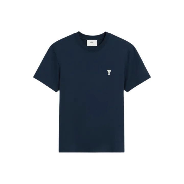 AMI AMI Short Sleeve Embroidered Heart T-Shirt -2507 Size US XXL / EU 58 / 5 - 1 Thumbnail