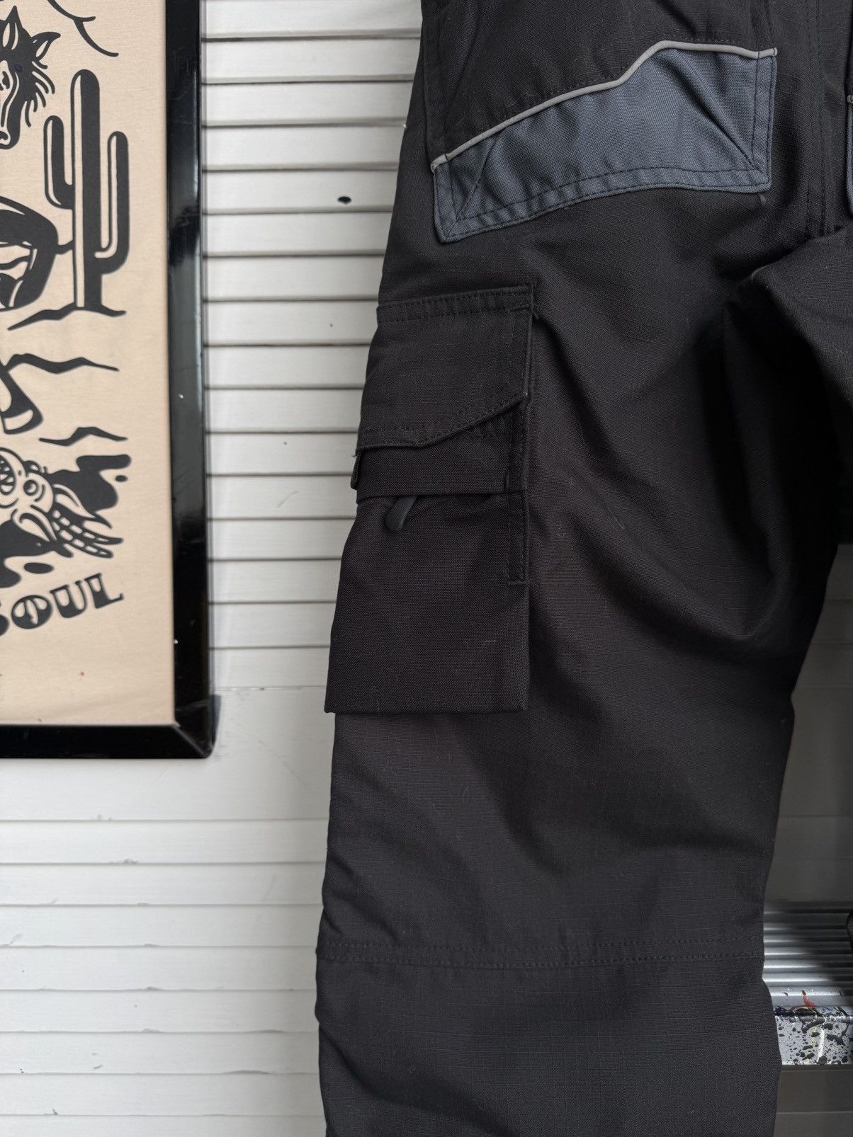 Dickies Dickies Pro Workwear Pants Cordura Reflective Cargo Black Size US 27 - 19 Thumbnail