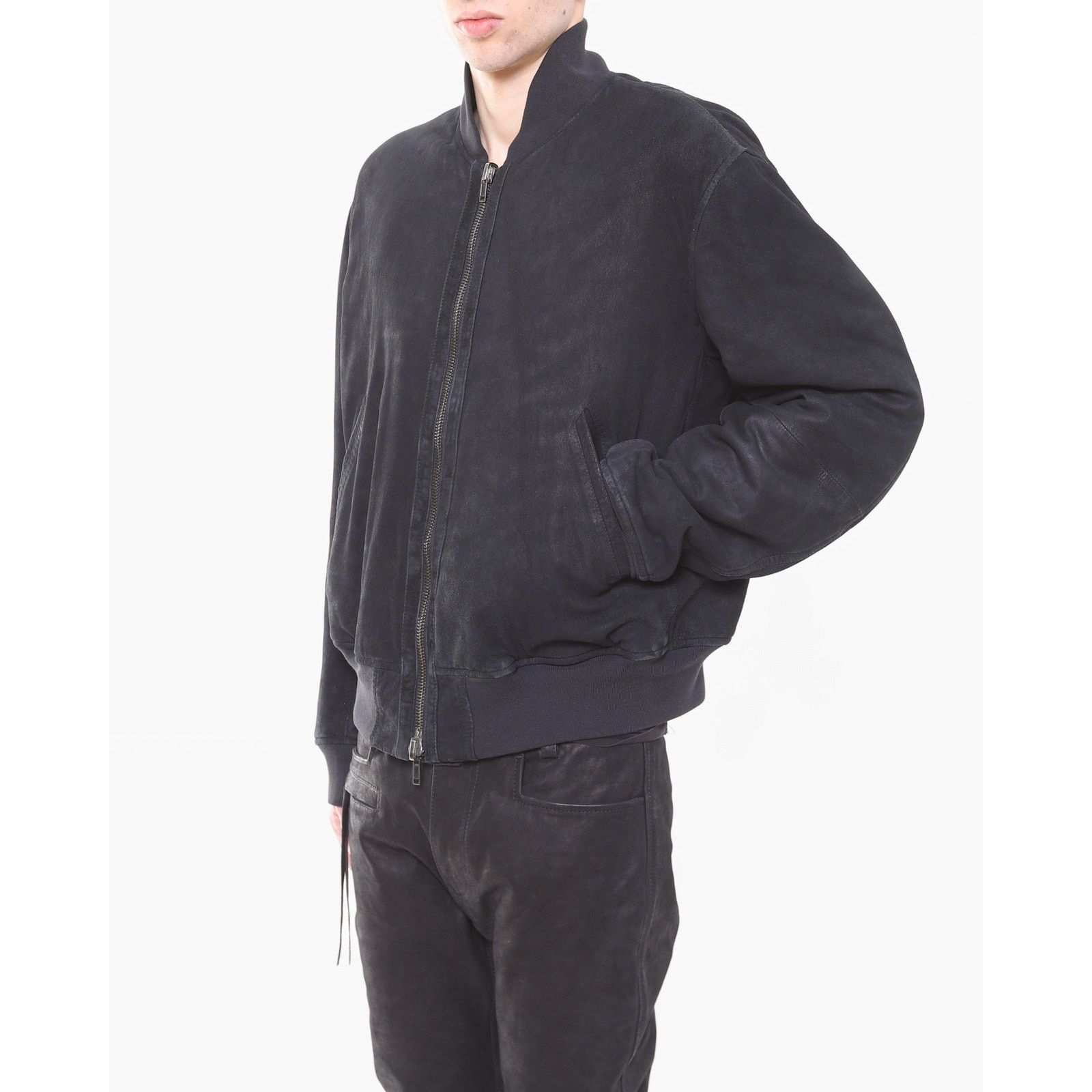 Haider Ackermann SS14 Reversible Bomber Jacket in Dark Grey Suede Size US S / EU 44-46 / 1 - 10 Thumbnail