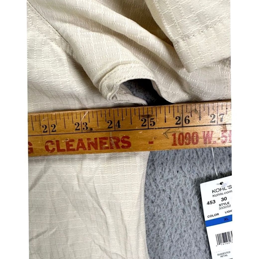 Haggar Haggar Button Up Shirt Adult XL Beige Short Sleeve Pocket Men NEW Size US XL / EU 56 / 4 - 6 Thumbnail