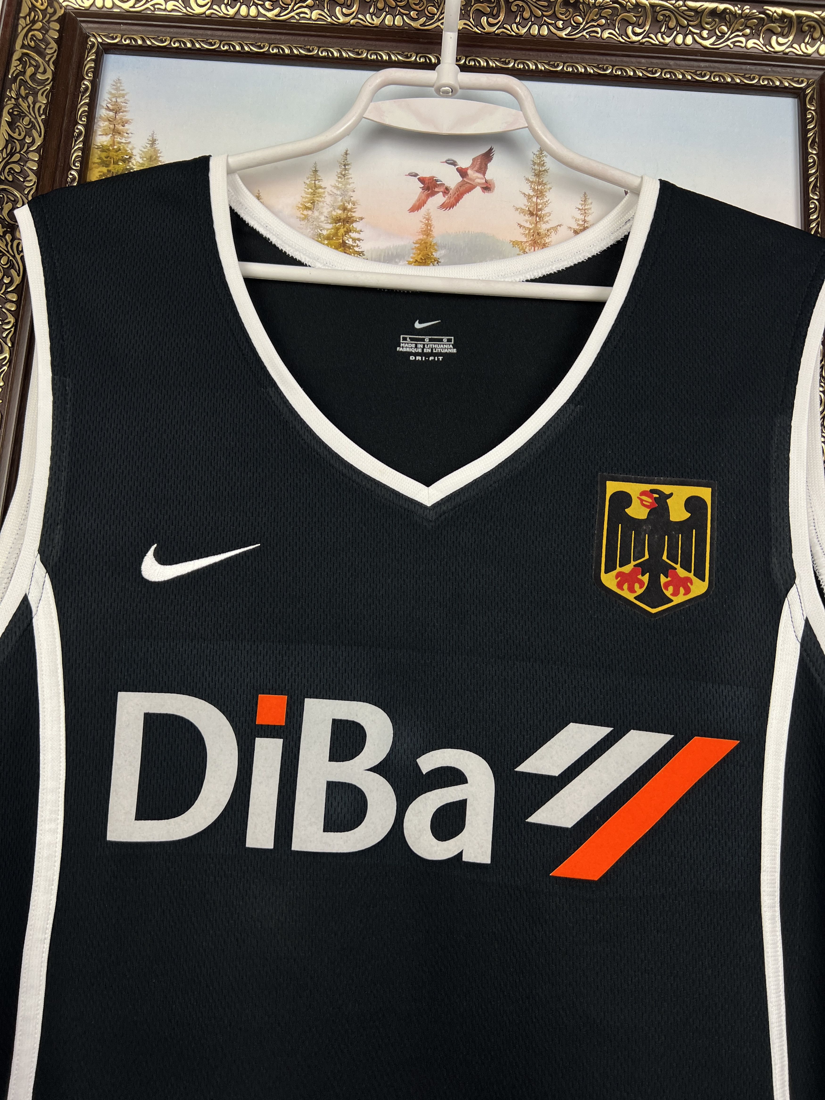 Nike Vintage Nike Germany Deutchland Basketball Shirt Jersey Rare Size US L / EU 52-54 / 3 - 3 Thumbnail