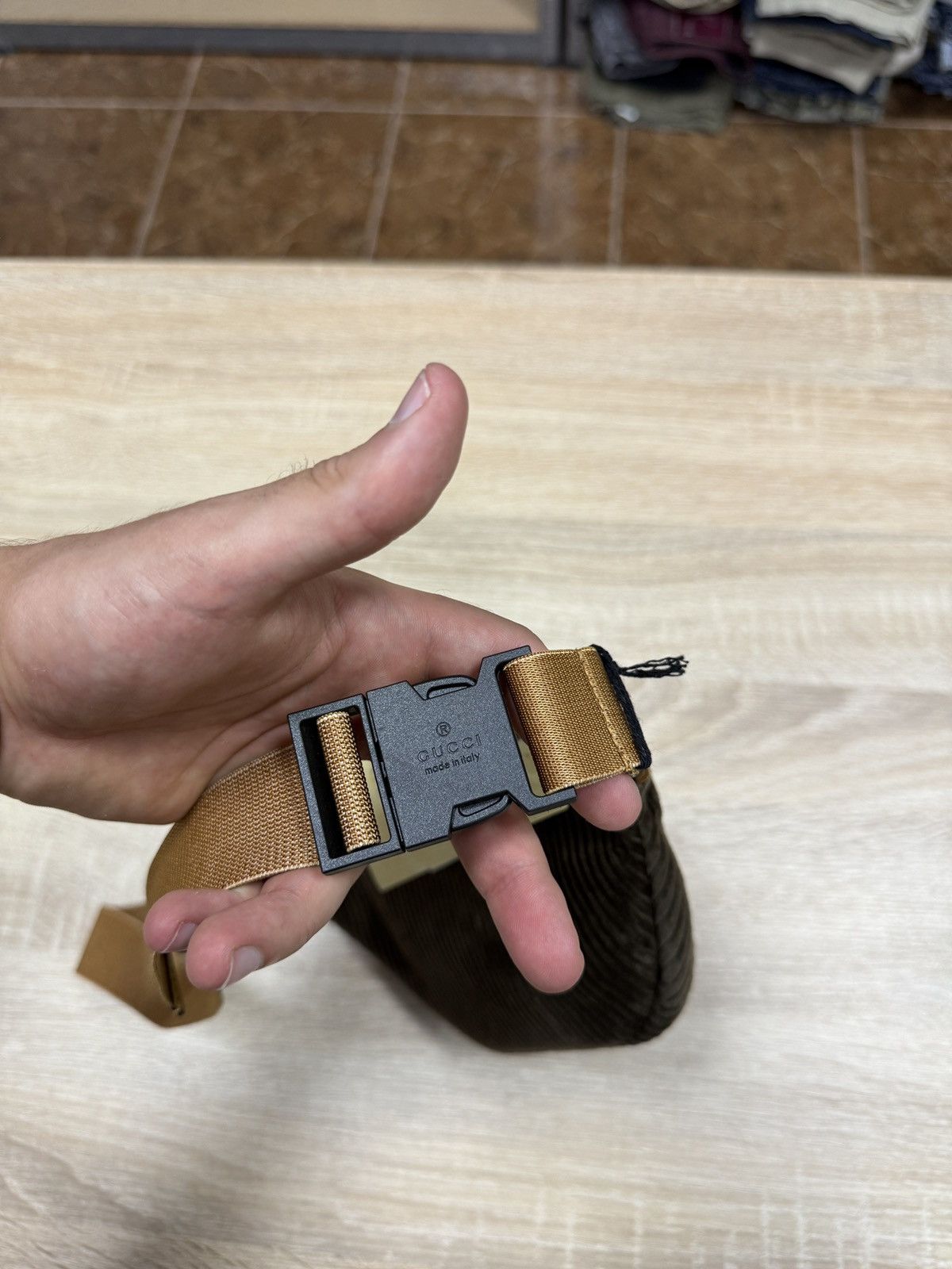 Gucci ❗️NEW 🇮🇹 GUCCI Corduroy Waist Belt Bag Velvet 502095 527066 Size ONE SIZE - 13 Thumbnail