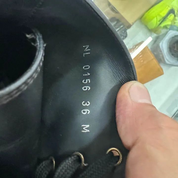 Louis Vuitton Louis Vuitton Wonderland Black Lace-Up Martin Boots -2508 Size US 5 / IT 35 - 5 Thumbnail