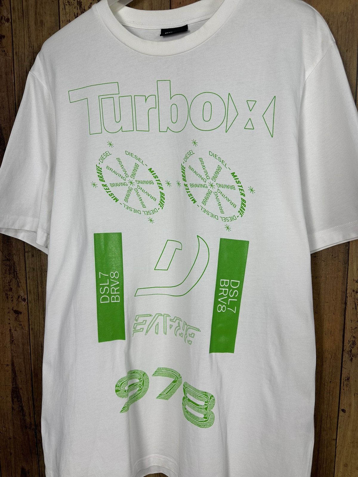 Diesel Diesel Turbo White Tshirt A400 Size US L / EU 52-54 / 3 - 2 Thumbnail