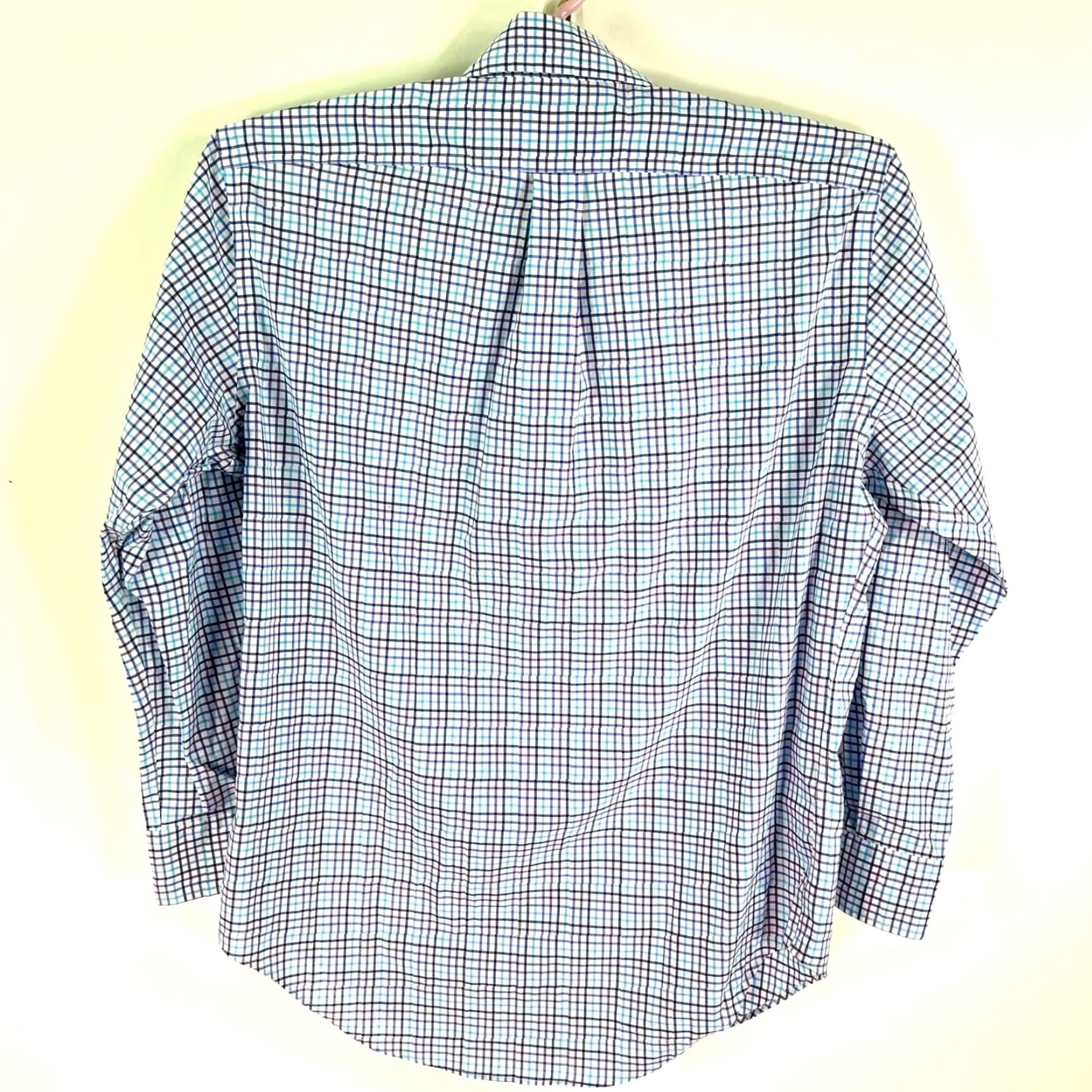 Ralph Lauren Ralph Lauren Button-Up Shirt Mens 15.5 / 33 Blue Check Non-Iron Classic Fit Dress Shirt Size US M / EU 48-50 / 2 - 7 Thumbnail