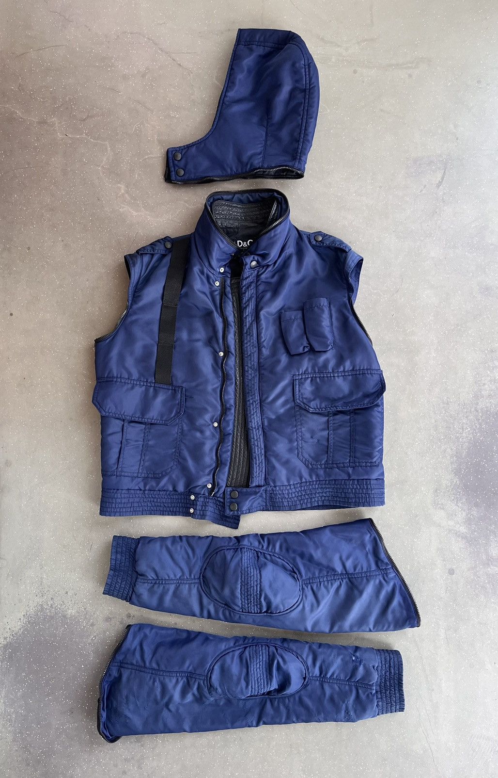 Dolce & Gabbana D&G Flight Jacket with removable sleeves and hood Size US L / EU 52-54 / 3 - 6 Thumbnail