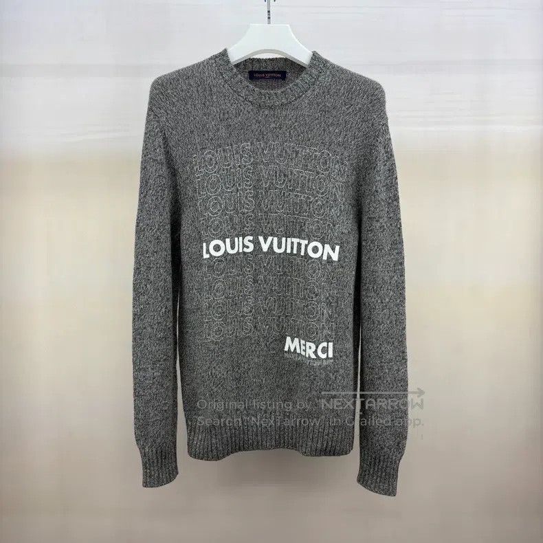 Louis Vuitton Louis Vuitton Bullet screen logo grey sweater Size US M / EU 48-50 / 2 - 1 Thumbnail