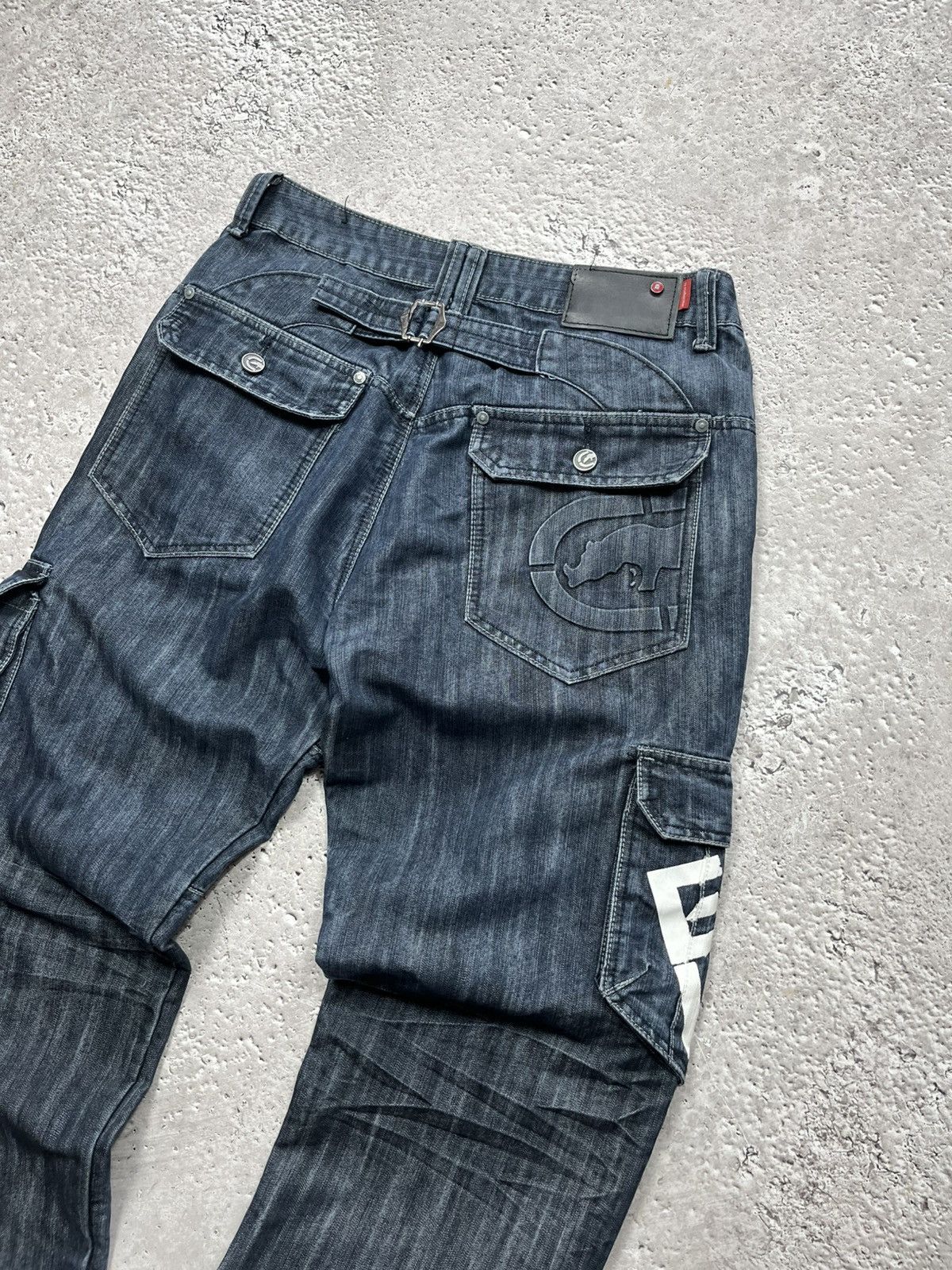 Ecko Unltd. Ecko Unlimited Y2K Cargo Jeans W34 L30 Buckle Strap Baggy Size US 34 / EU 50 - 2 Thumbnail