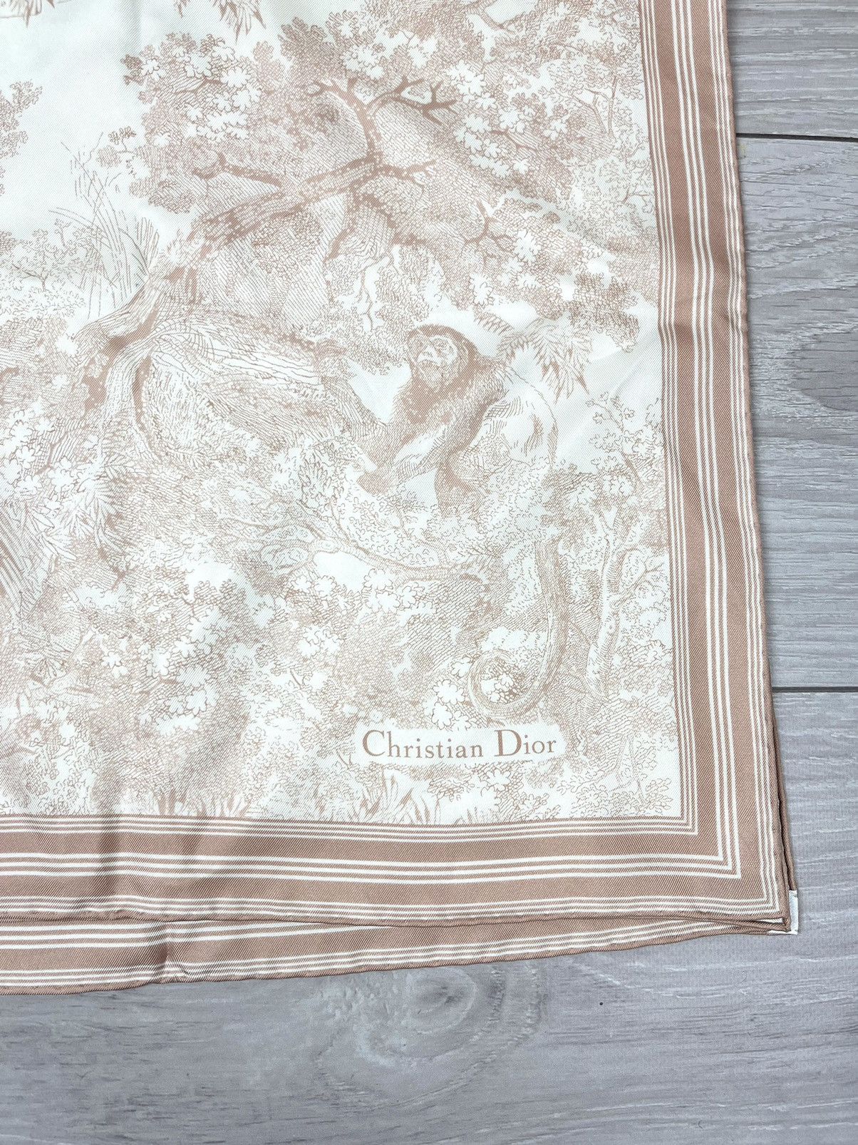 Dior Christian Dior 100% Silk Animal Print Womens Scarf Size ONE SIZE - 14 Thumbnail