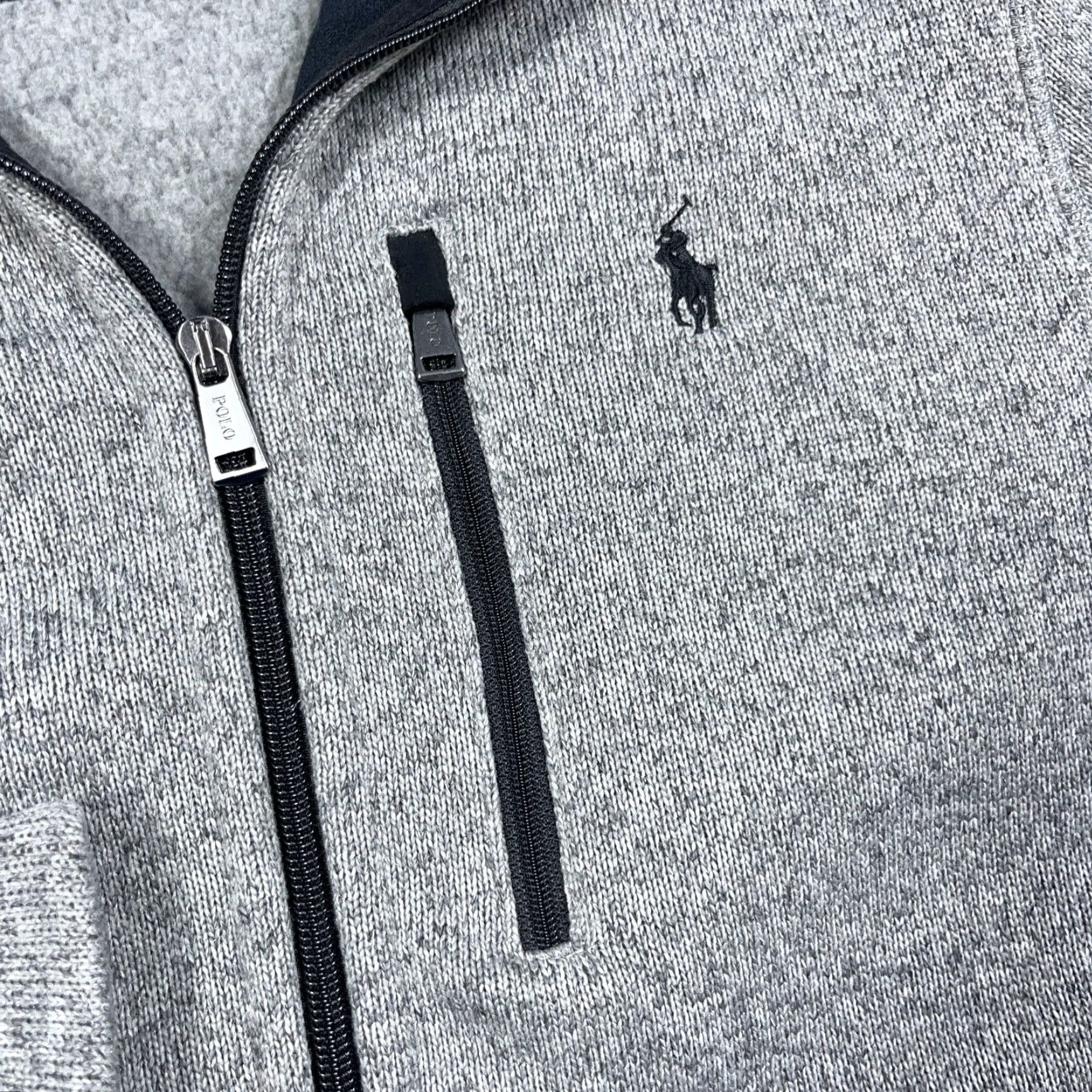 Polo Ralph Lauren Polo Ralph Lauren Jacket Men M Gray Full Zip Mock Neck Fleece Heather PRL | Track Jacket | Sports Classic Size US M / EU 48-50 / 2 - 4 Thumbnail