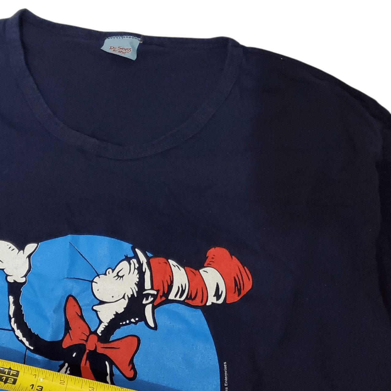 Vintage Y2K Dr. Suess Cat in the Hat Tall T-Shirt Sleep (OSFA) Size US XXL / EU 58 / 5 - 3 Thumbnail