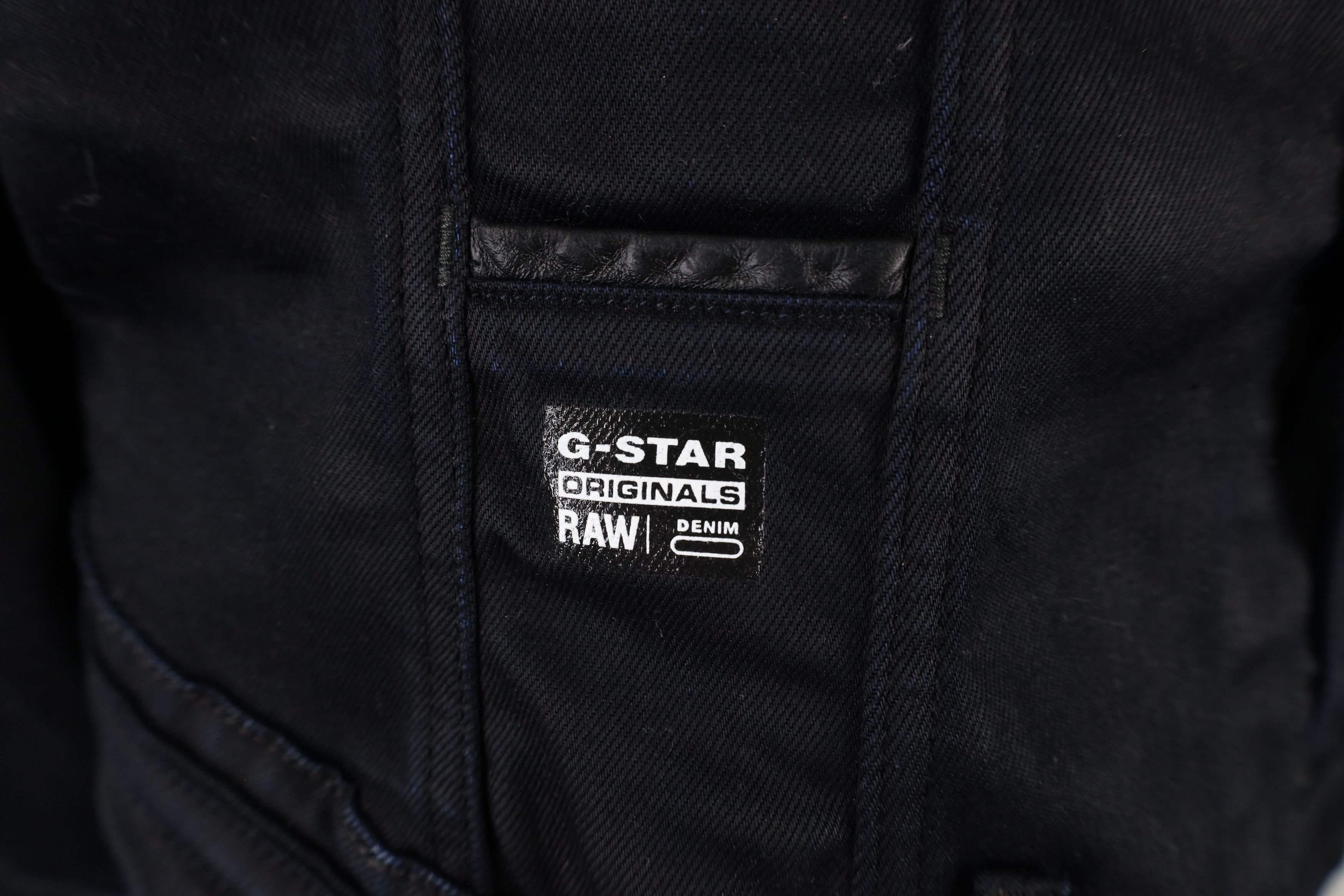 G-Star × Vintage G Star Raw Denim Spell Out Stretch Denim Jean Jacket Indigo Size M / US 6-8 / IT 42-44 - 4 Thumbnail