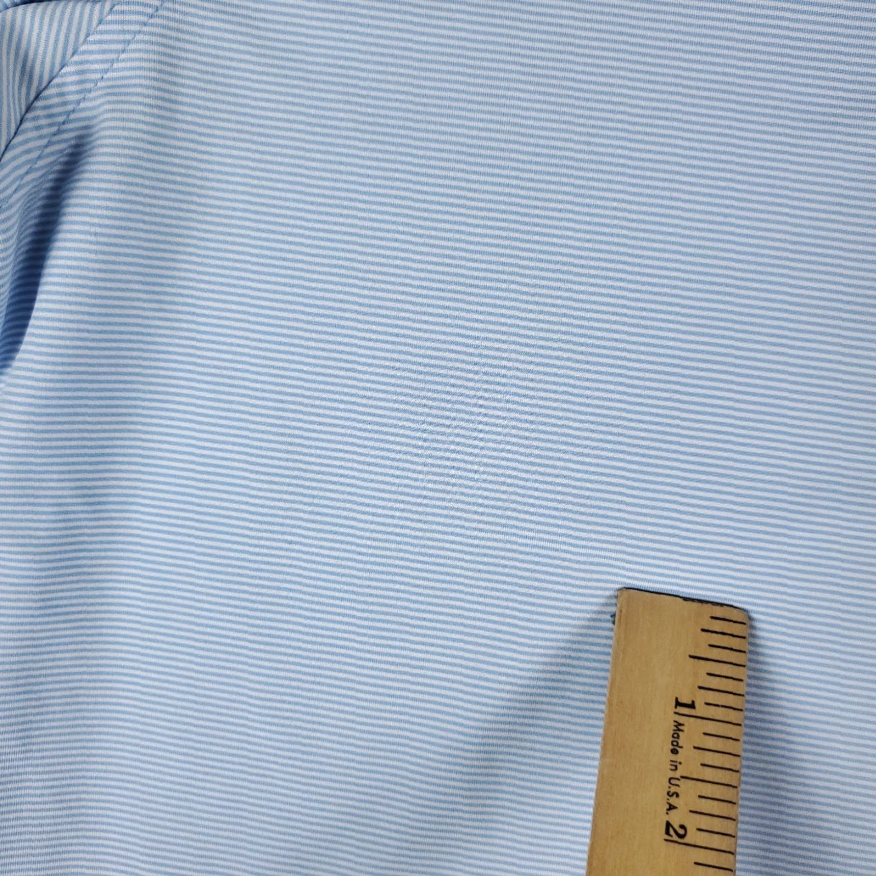 Peter Millar Peter Millar Polo Shirt Mens XL Light Blue Striped Golf Summer Comfort *STAINED* Size US XL / EU 56 / 4 - 4 Thumbnail