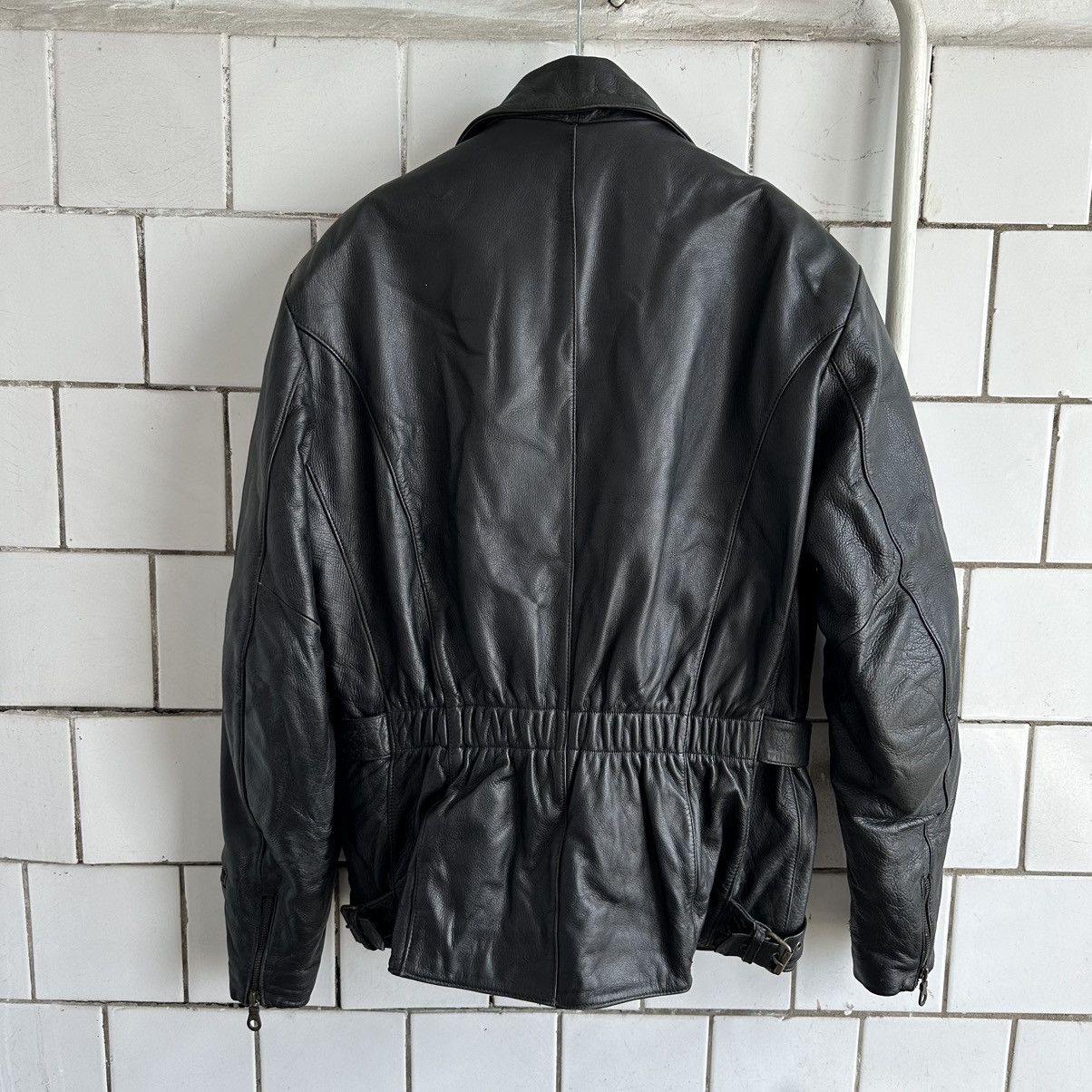 Vintage Vintage Moto Leather Jacket Style USA 90s Y2K Size US L / EU 52-54 / 3 - 2 Thumbnail