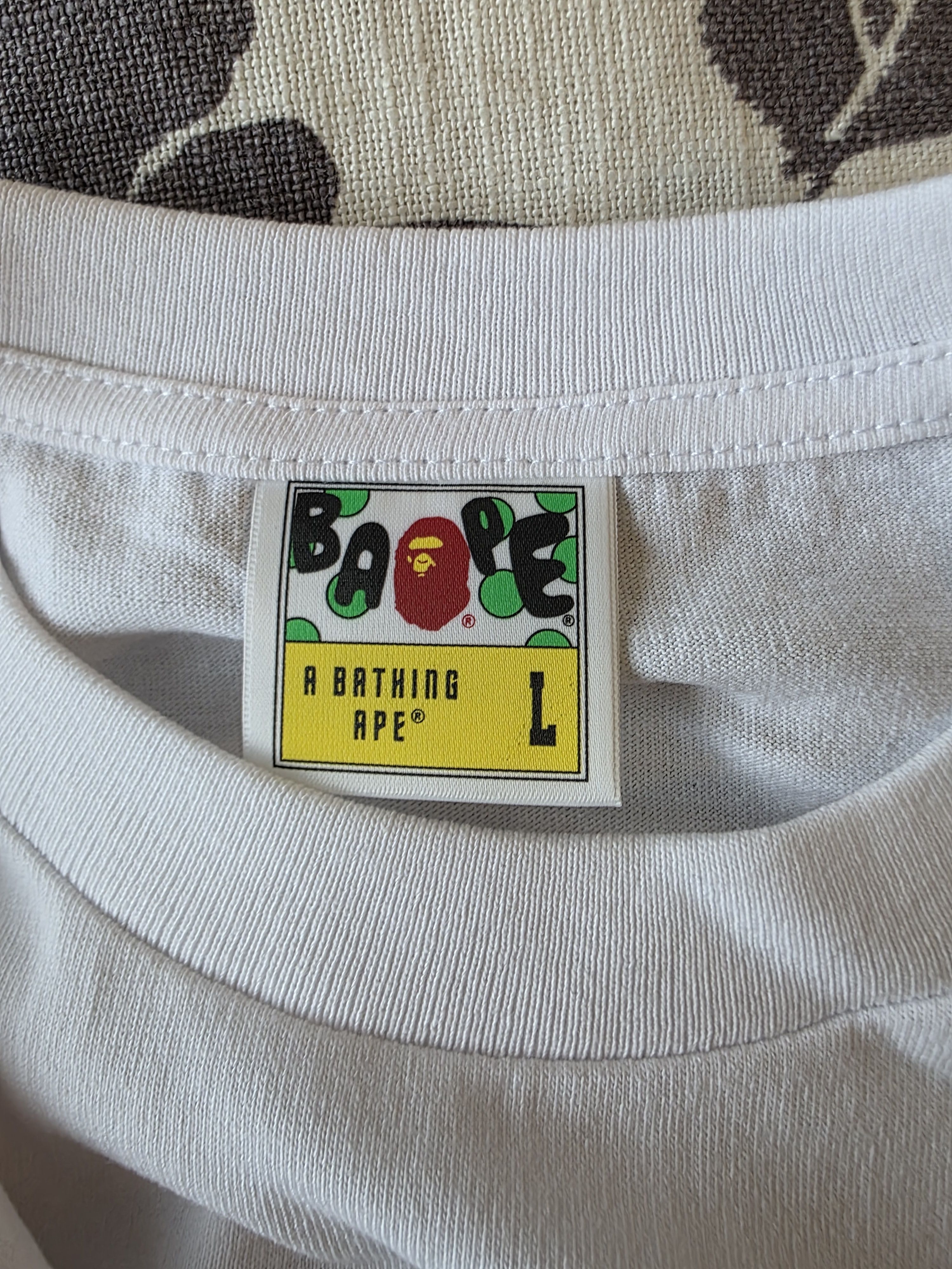 Bape Bape A Bathing Ape Head USA Flag Tee Size US L / EU 52-54 / 3 - 5 Thumbnail