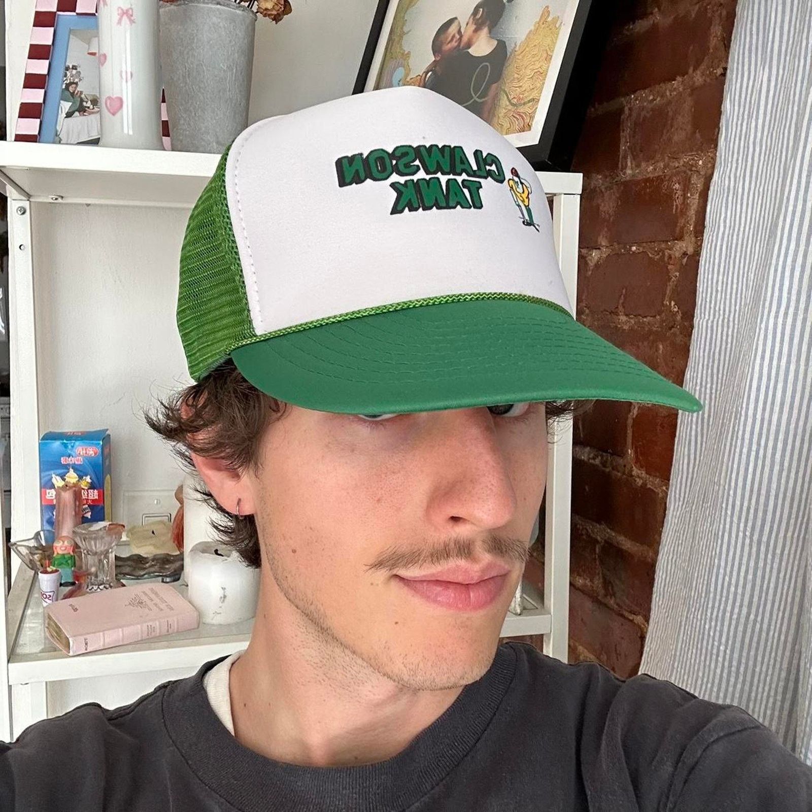 Vintage Vintage 90s Clawson Tank Green White Funny Trucker Hat Size ONE SIZE - 7 Thumbnail