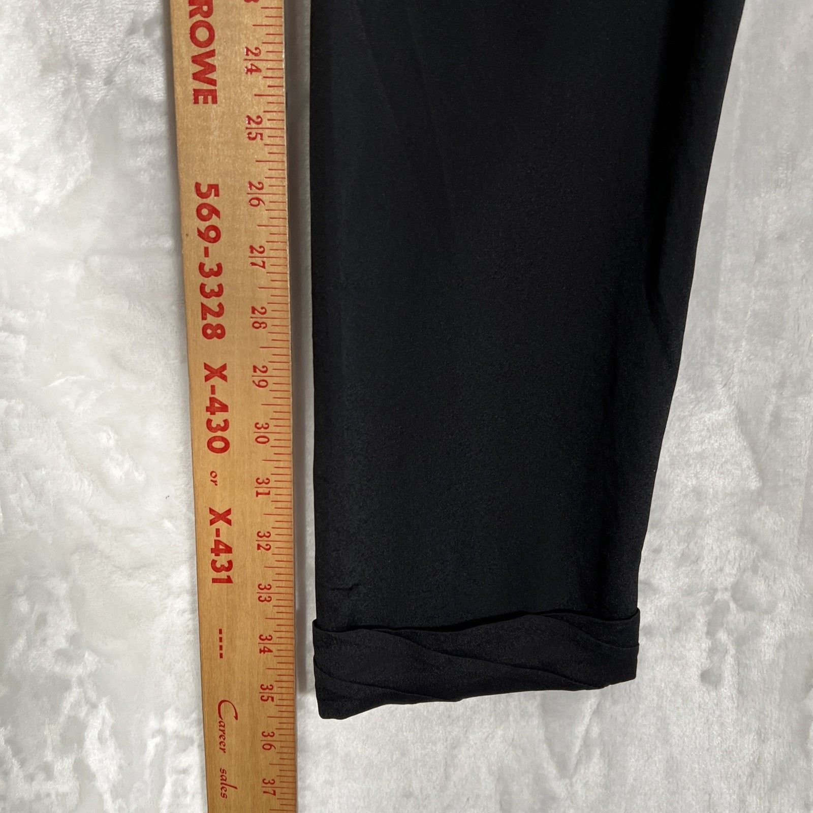 Apt. 9 NWT Apt.9 Black Tie Waist Pull-On Pleated Soft Dress Pants Size 25" / US 0 / IT 36 - 9 Thumbnail