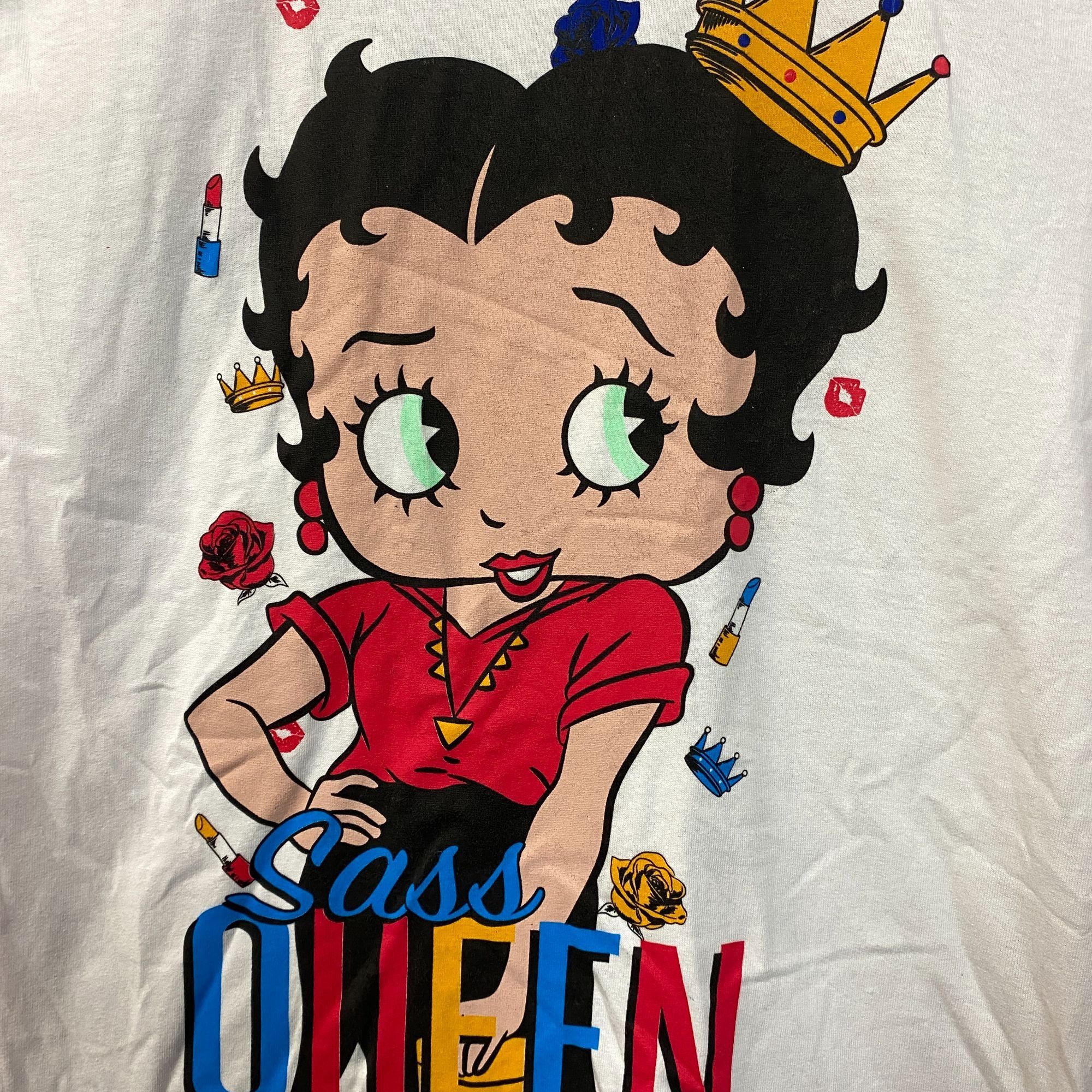 Other Betty Boop Sass Queen Graphic Design Cute T-Shirt Small Size S / US 4 / IT 40 - 2 Thumbnail