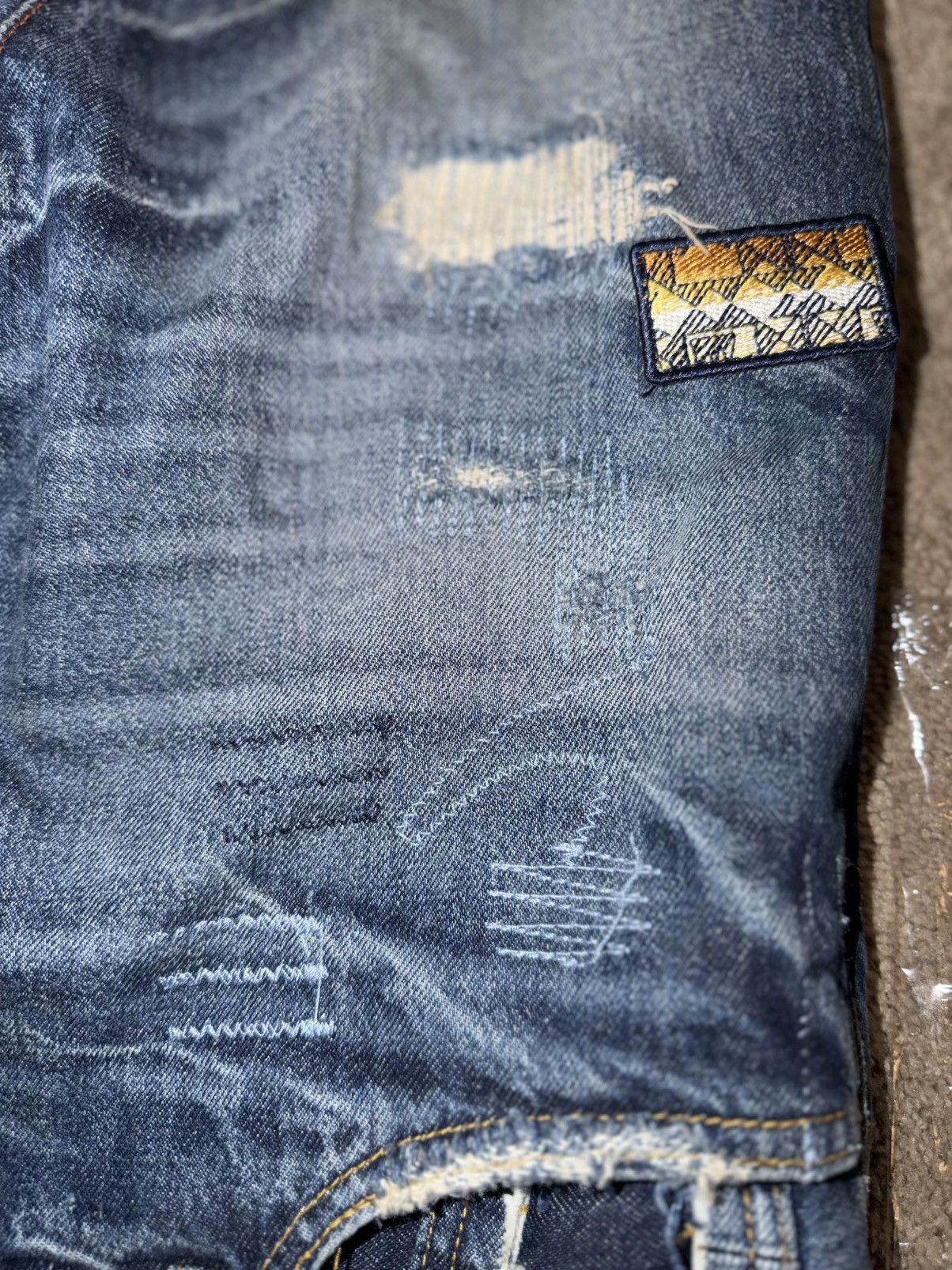 Scotch & Soda Scotch & Soda Distressed Patchwork Jeans Size US 30 / EU 46 - 2 Thumbnail