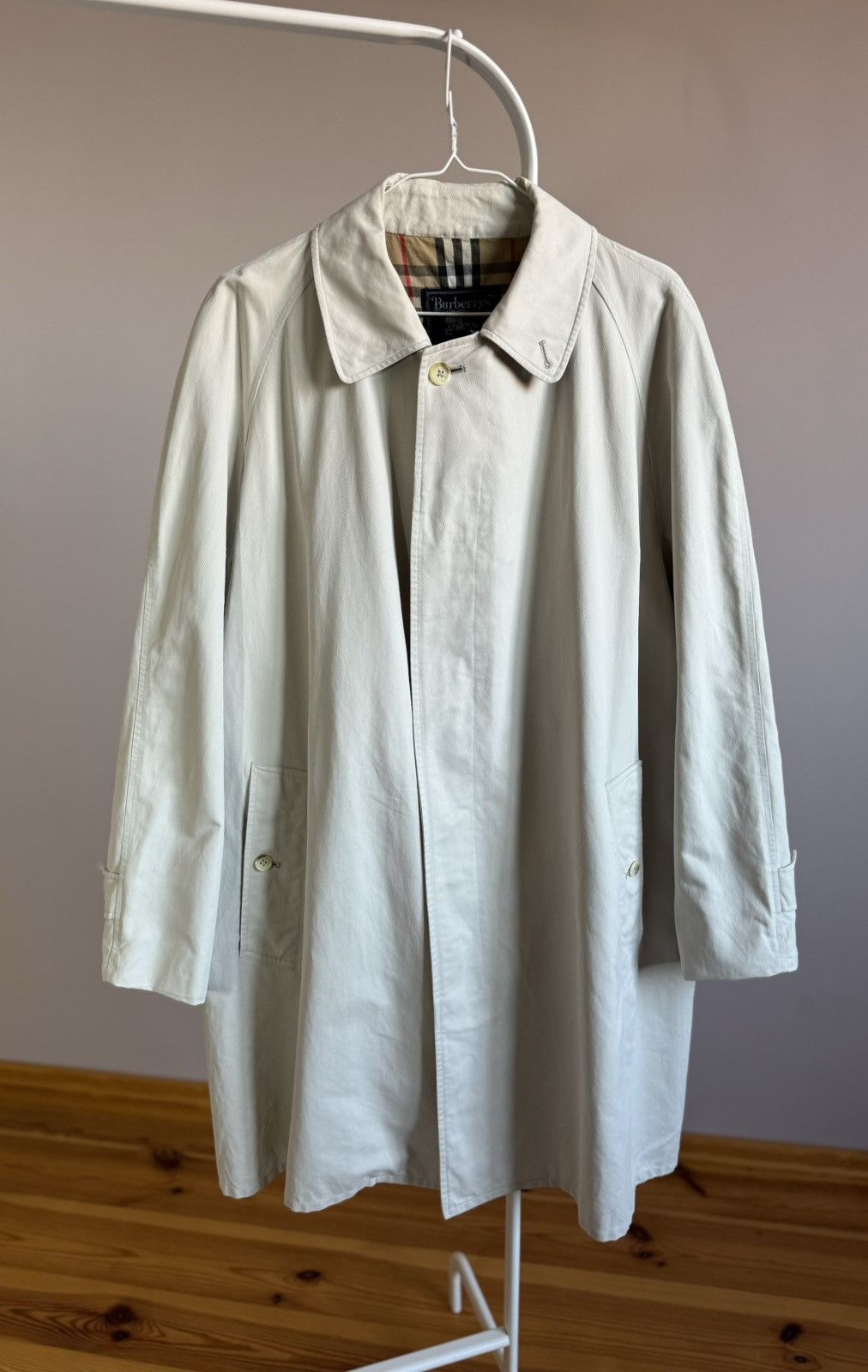 Burberry Burberry Membrane Trench Coat Nova Check Beige Size US XL / EU 56 / 4 - 1 Thumbnail